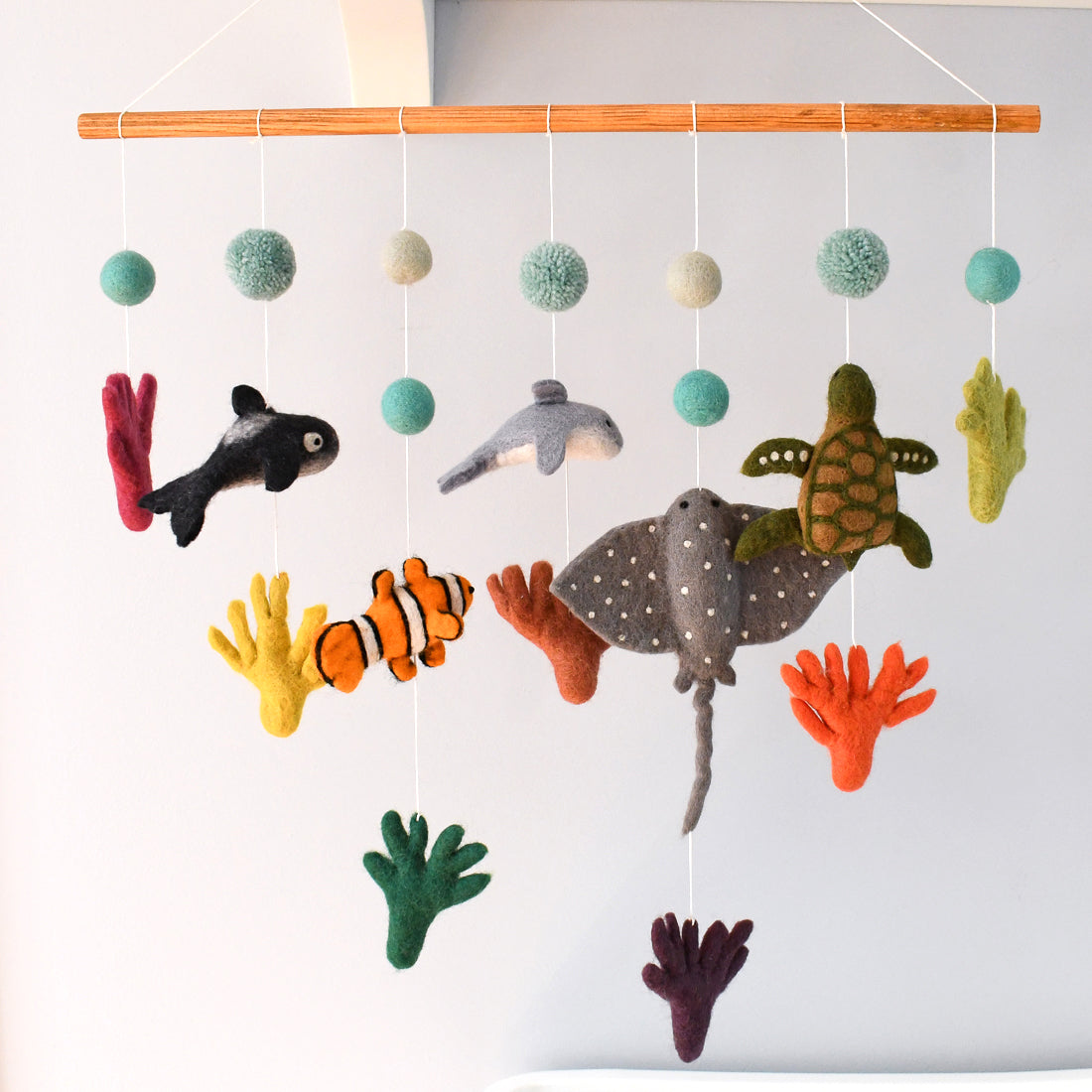 Nursery Cot Mobile Hanging - Coral Reef - Tara Treasures