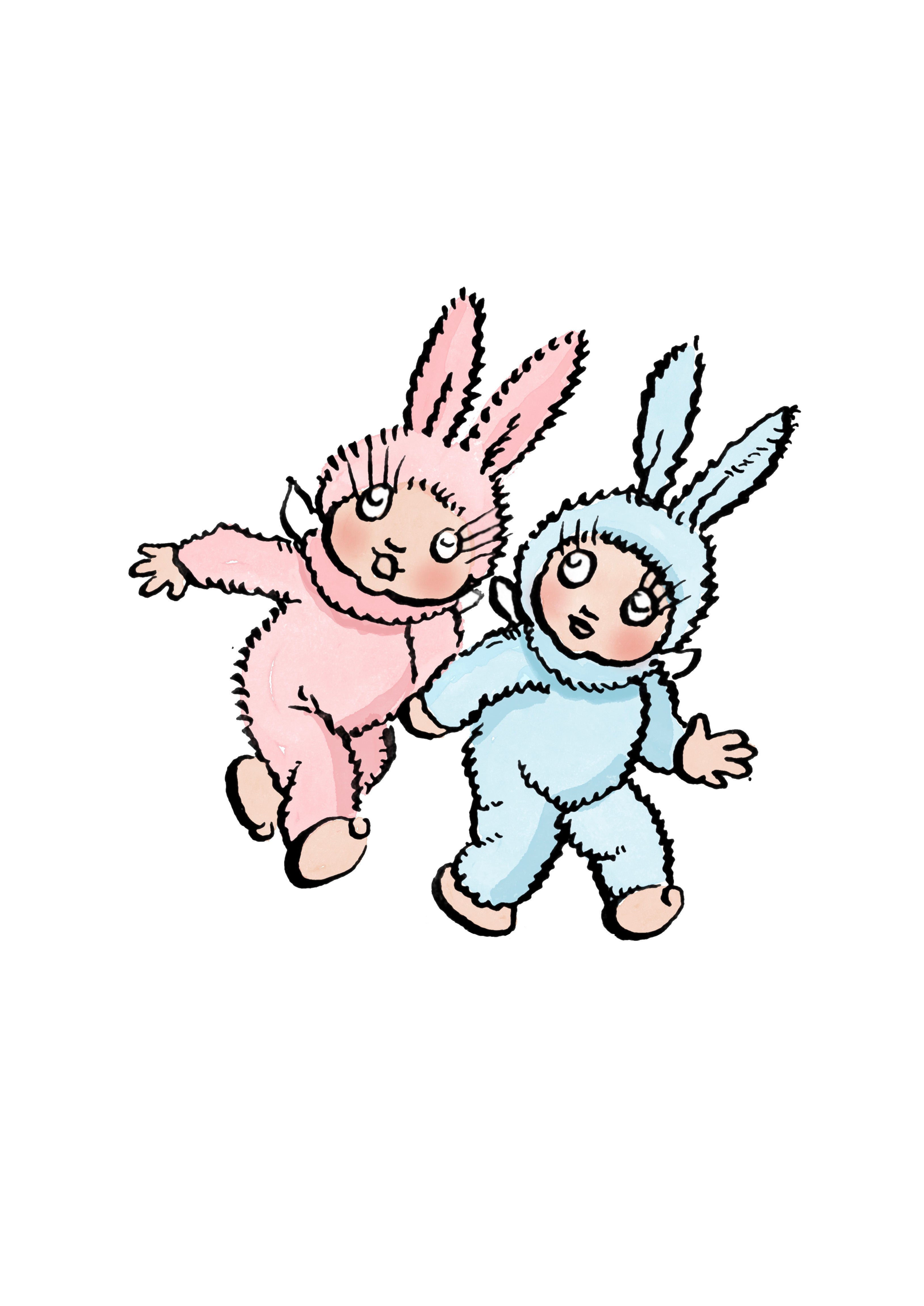 May Gibbs - Bib and Bub in Bunny Suits