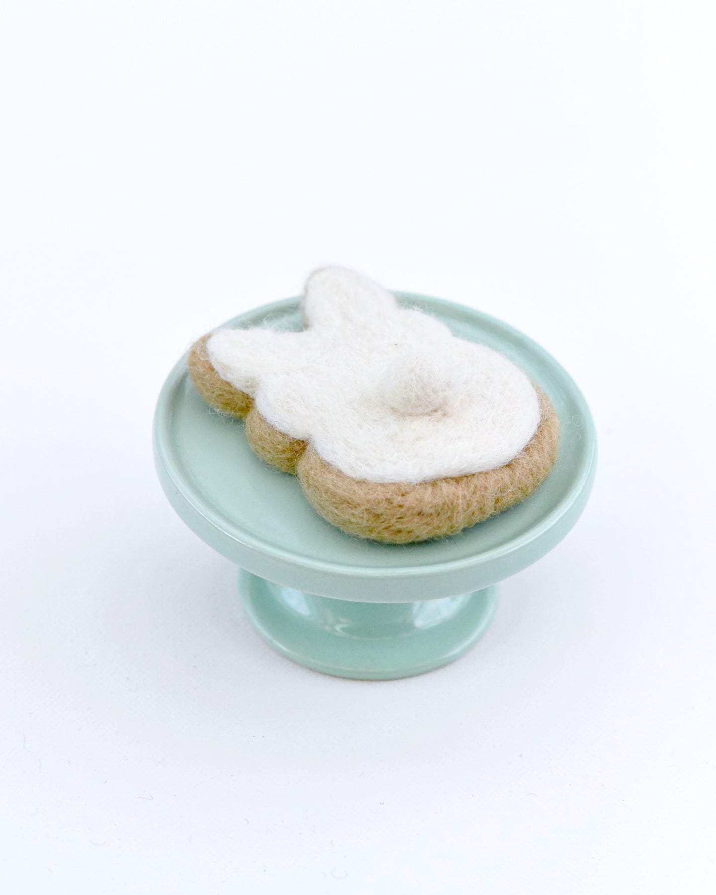 Felt White Easter Bunny Cookie