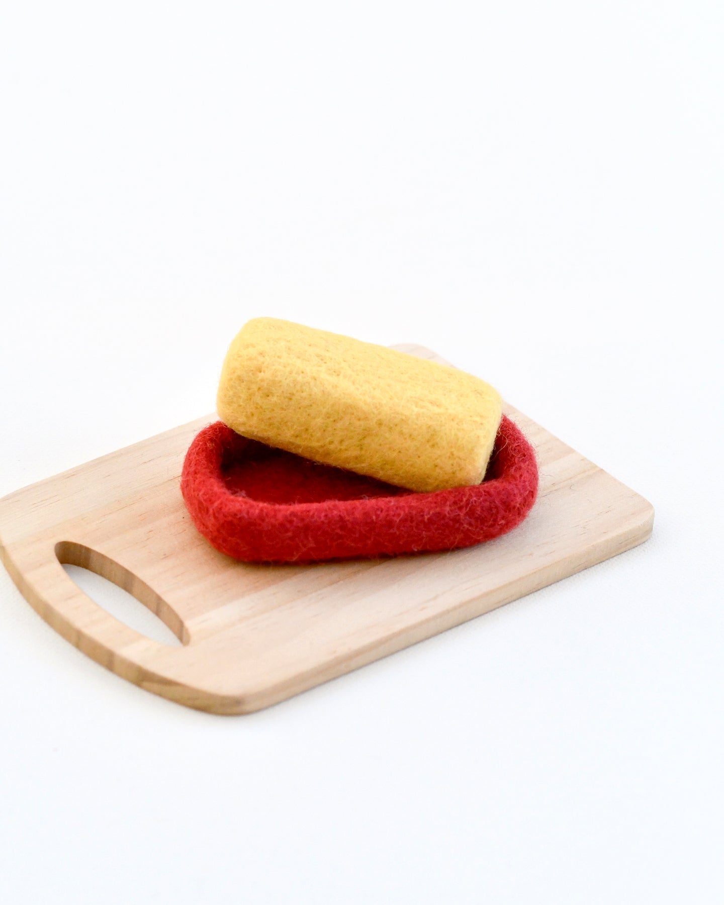 Felt Butter on Dish (2 Pieces)