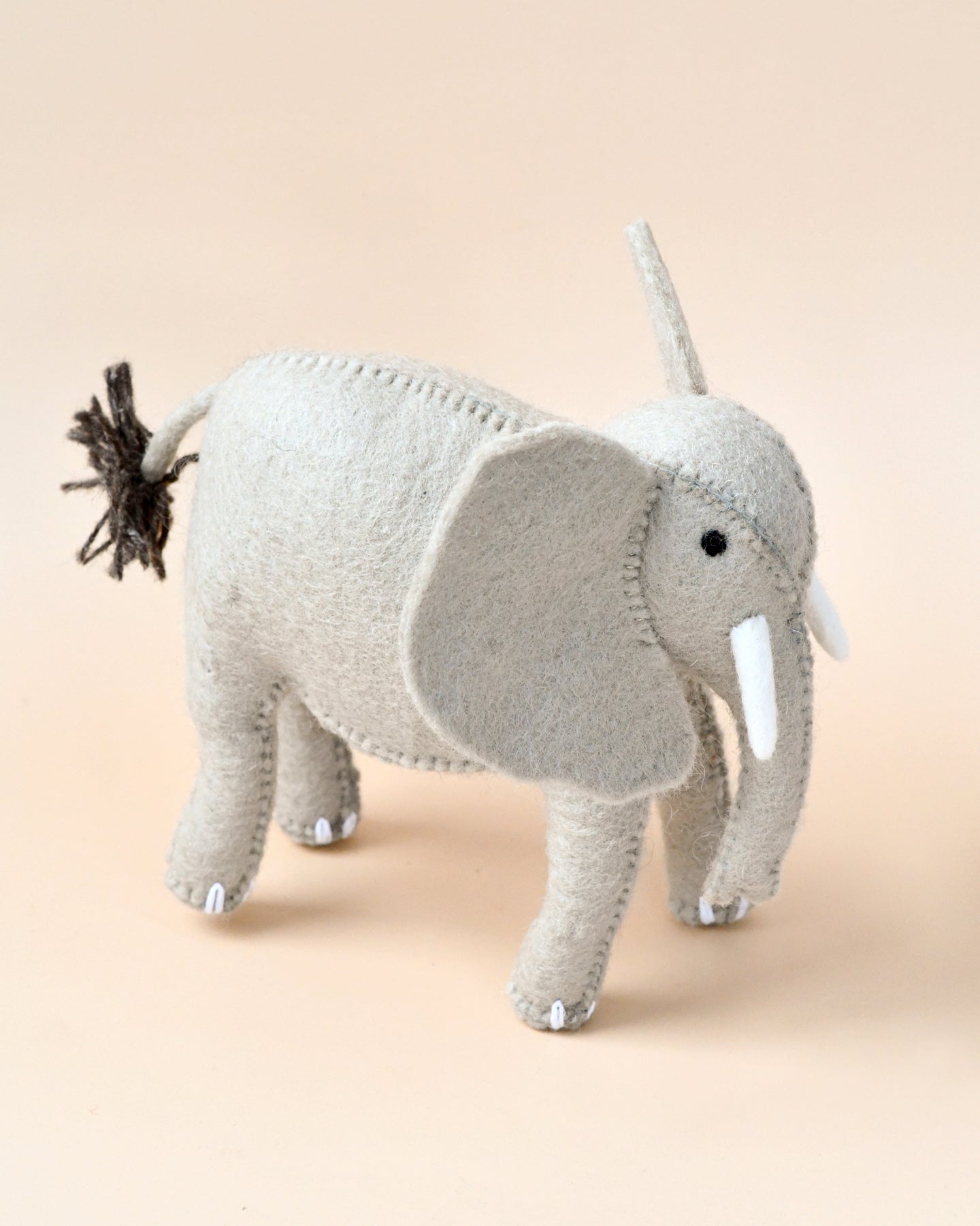 Felt Elephant Soft Toy for Safari Play