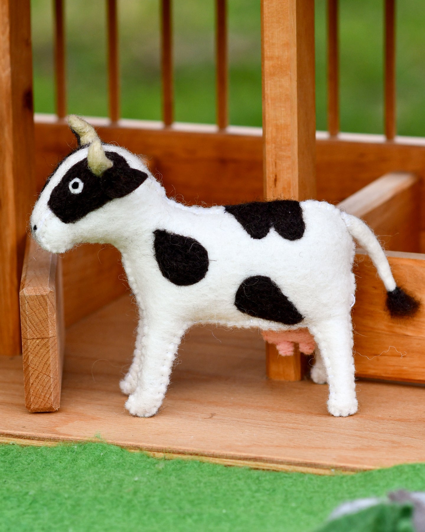 Felt Cow Farm Animal Toy