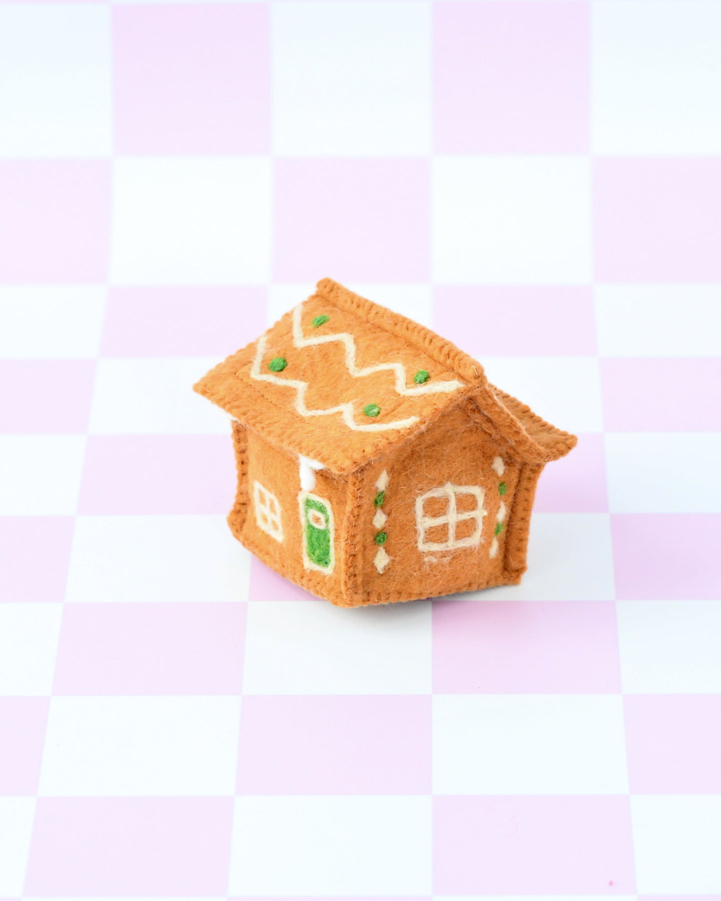 Felt Gingerbread House - Green Door