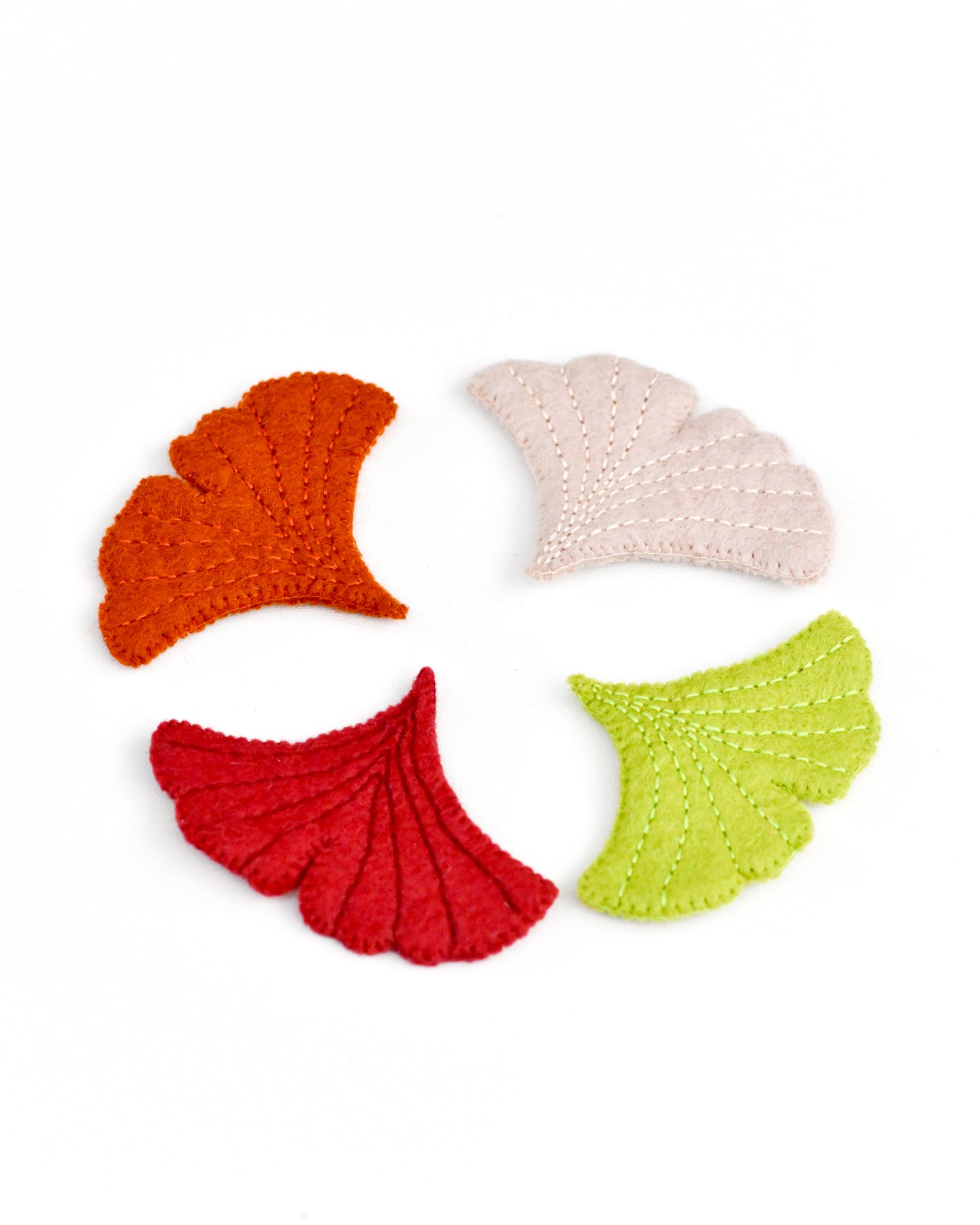 Felt Gingko Leaves (Set of 4)