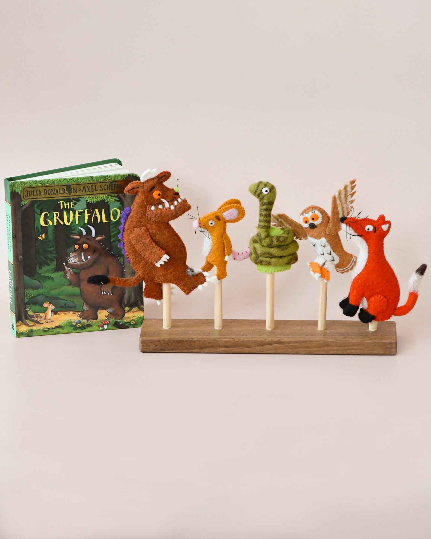 The Gruffalo by Julia Donaldson and Axel Scheffler Finger Puppets Set (Pre-Order for June 2025)