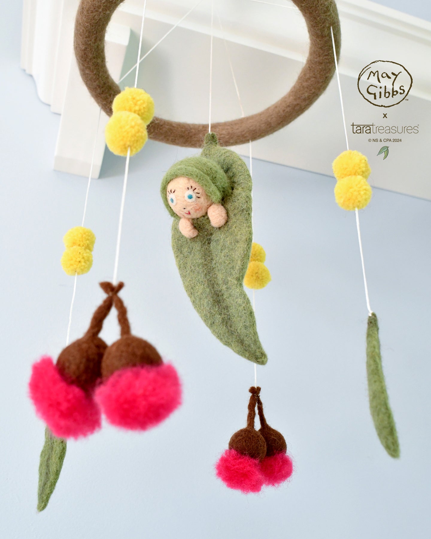 May Gibbs x Tara Treasures  - Gumnut Baby Cot Mobile