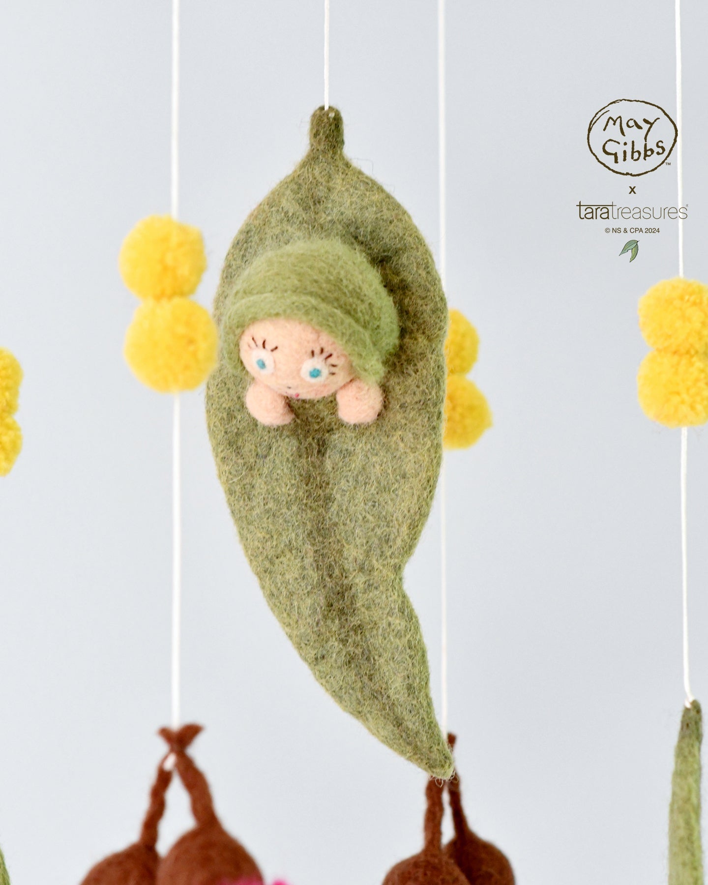 May Gibbs x Tara Treasures  - Gumnut Baby Cot Mobile