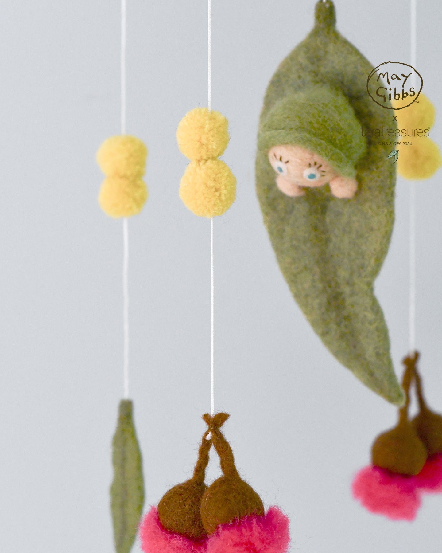 May Gibbs x Tara Treasures  - Gumnut Baby Cot Mobile