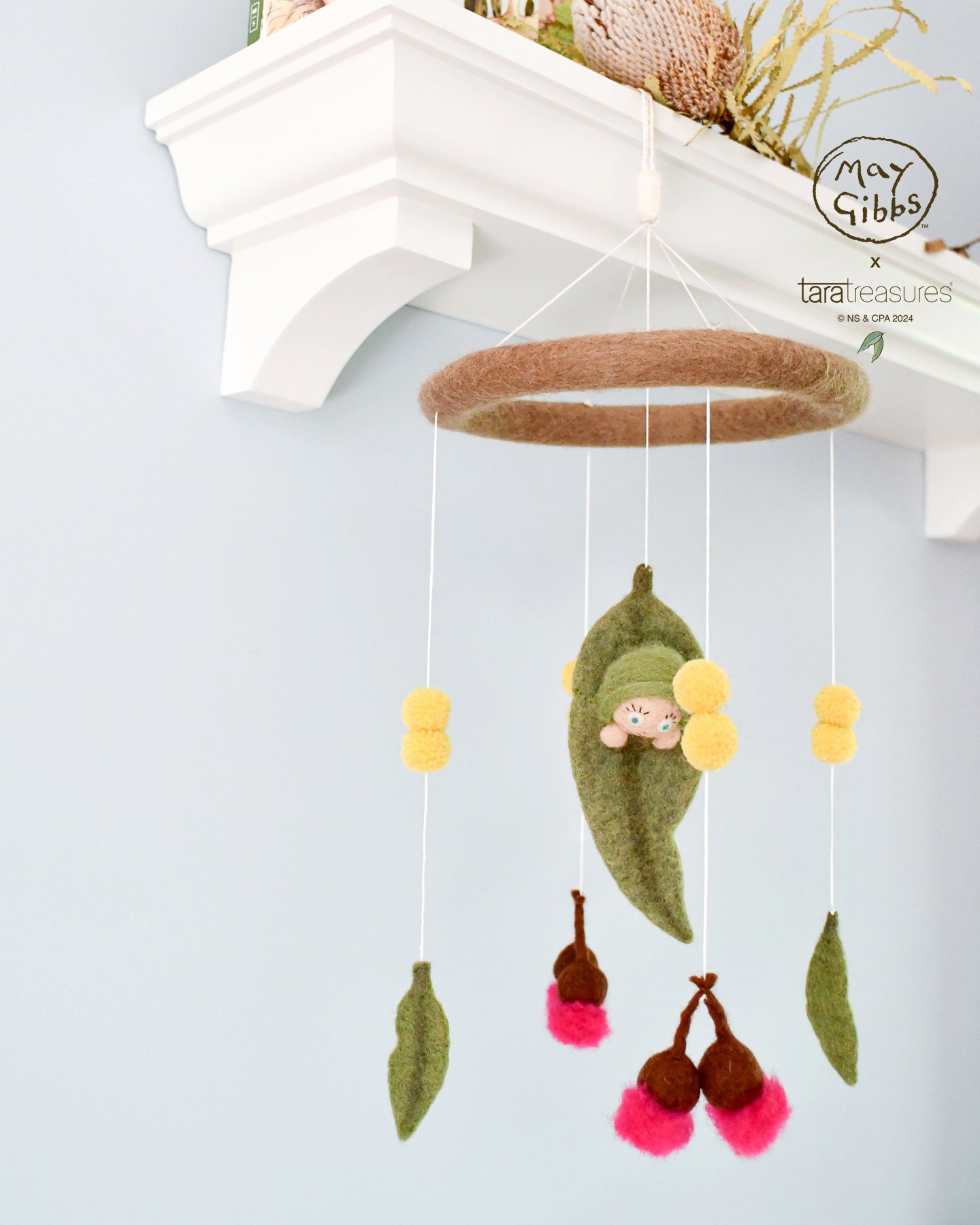 May Gibbs x Tara Treasures  - Gumnut Baby Cot Mobile