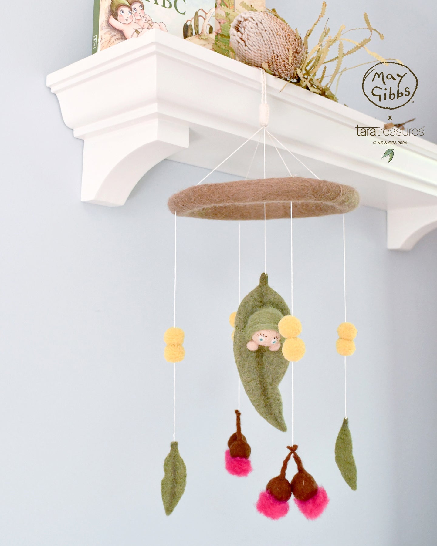 May Gibbs x Tara Treasures  - Gumnut Baby Cot Mobile