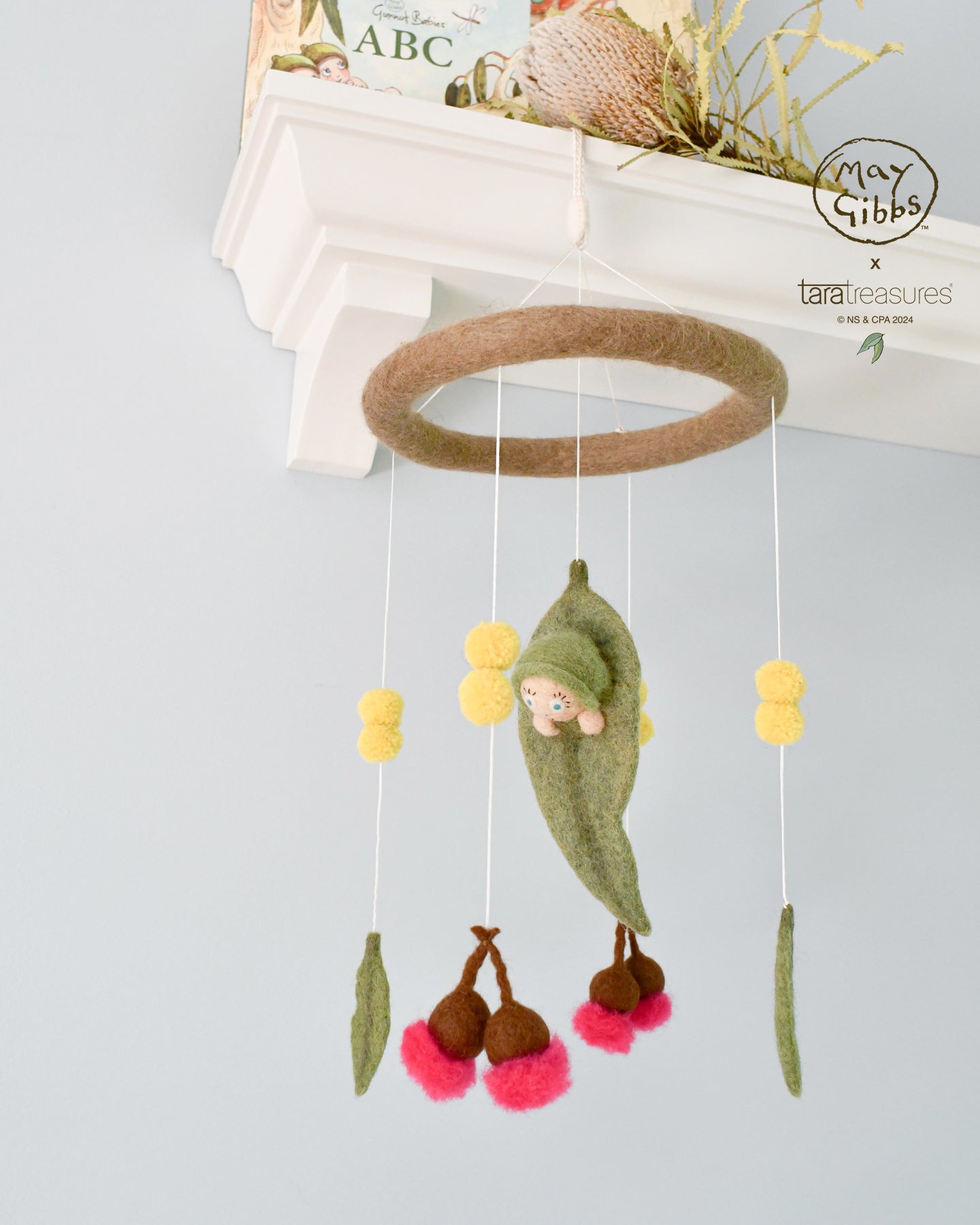 May Gibbs x Tara Treasures  - Gumnut Baby Cot Mobile