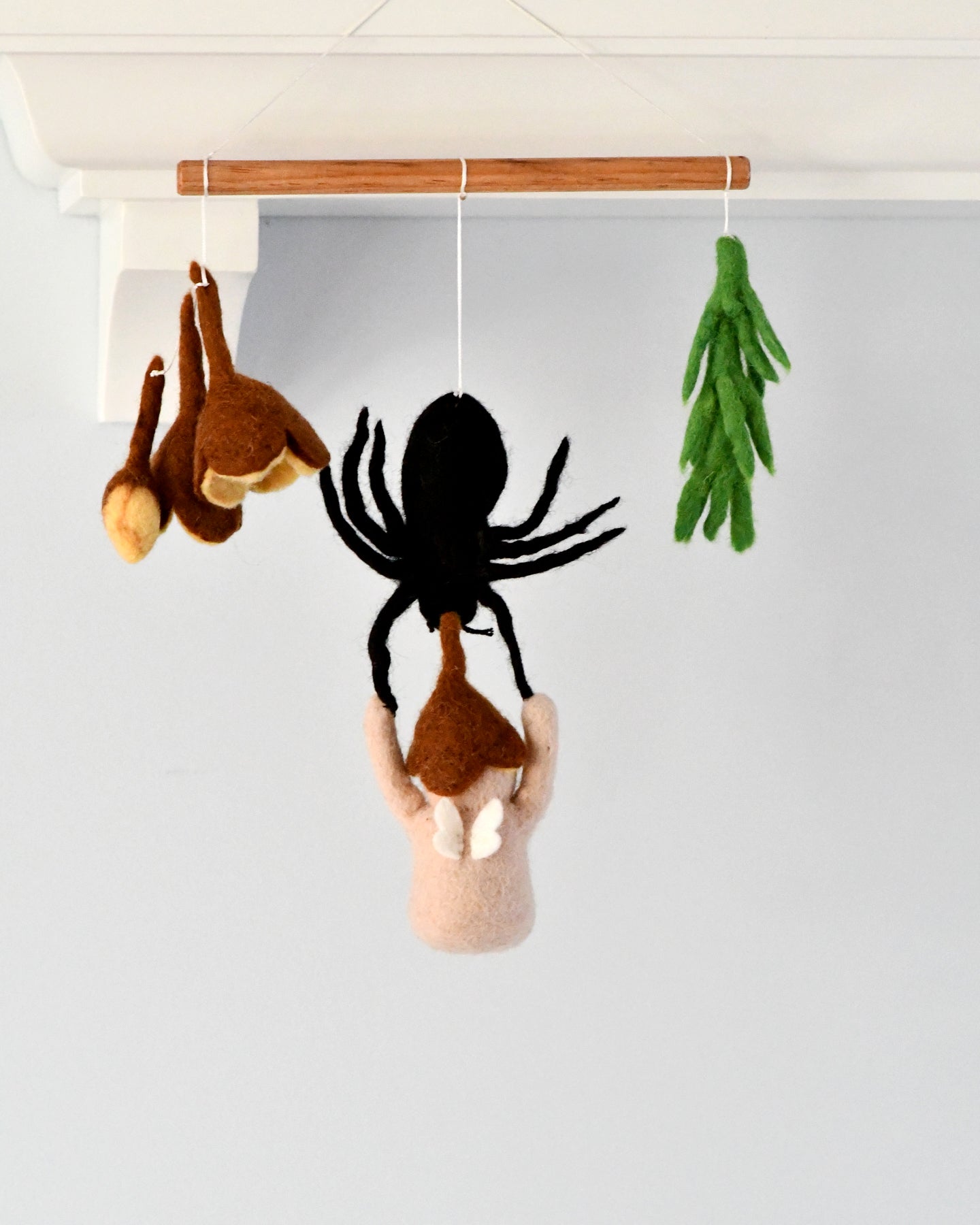 May Gibbs x Tara Treasures  - Boronia Baby with Red Back Spider Hanging