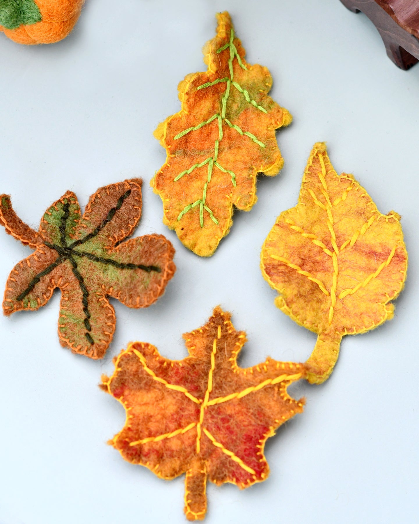 Felt Autumn Fall Leaves - Tara Treasures