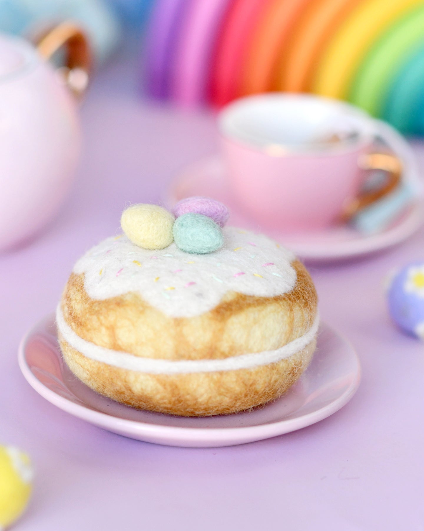 Felt Pastel Eggs Doughnut (Donut)