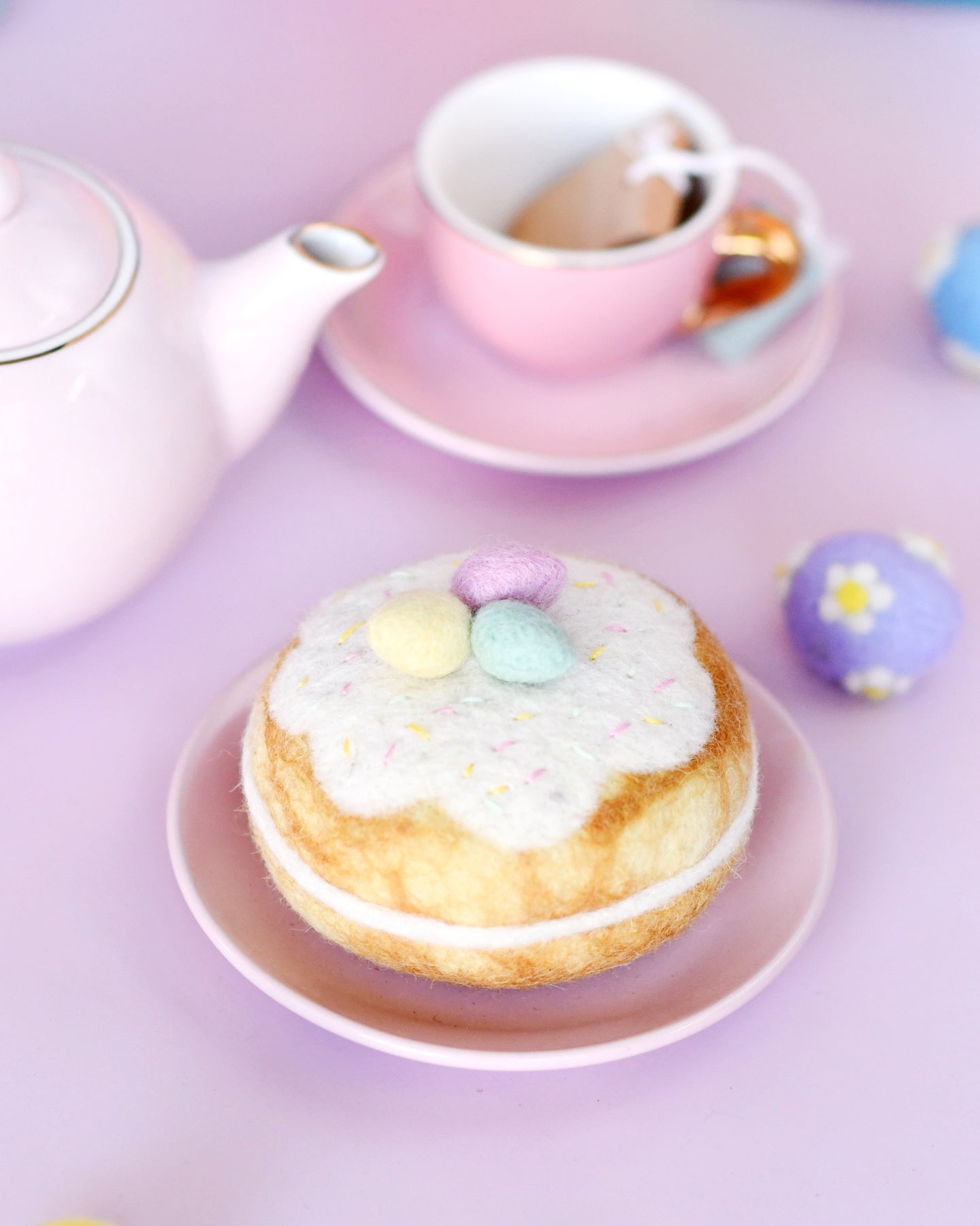 Felt Pastel Eggs Doughnut (Donut)