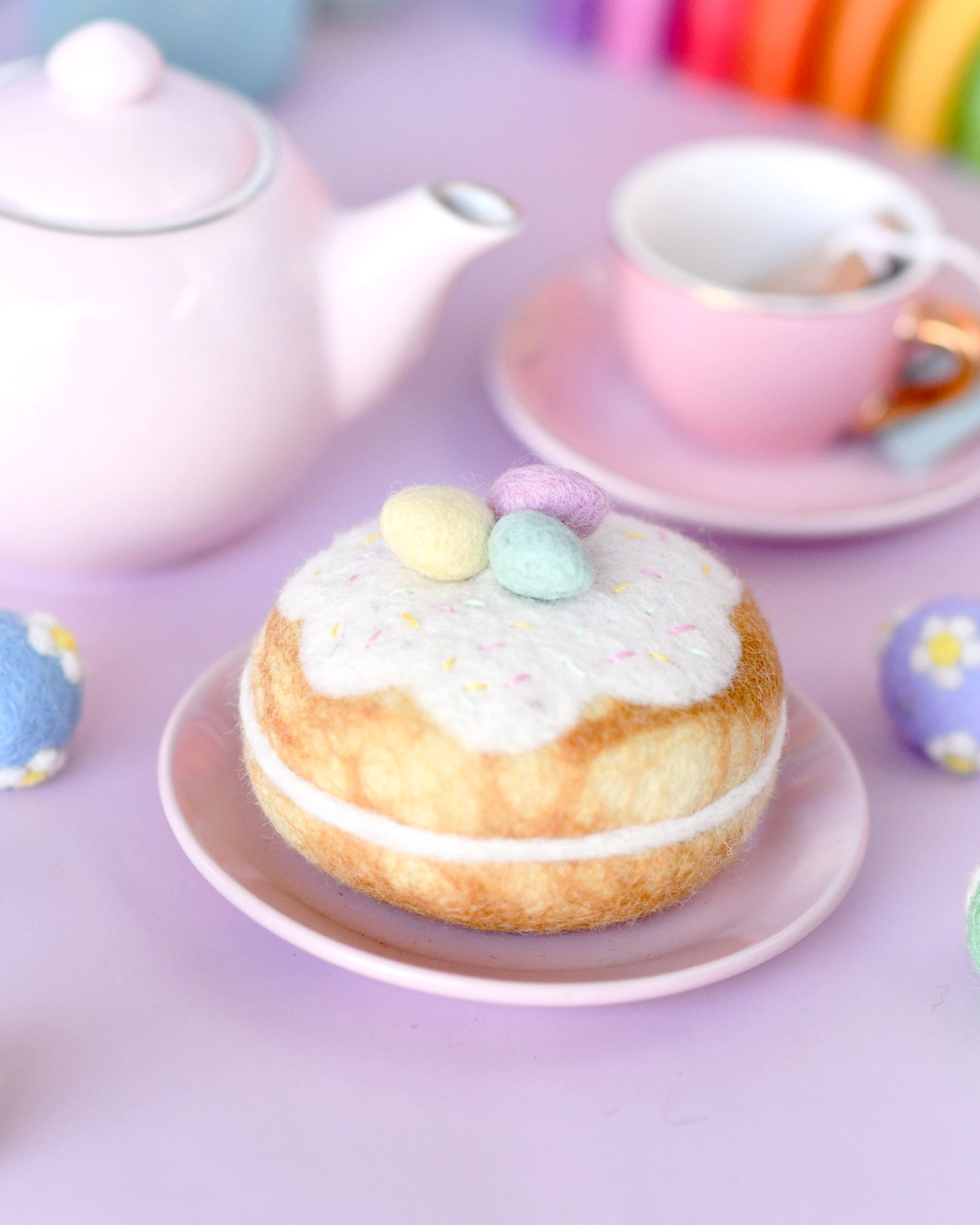 Felt Pastel Eggs Doughnut (Donut)