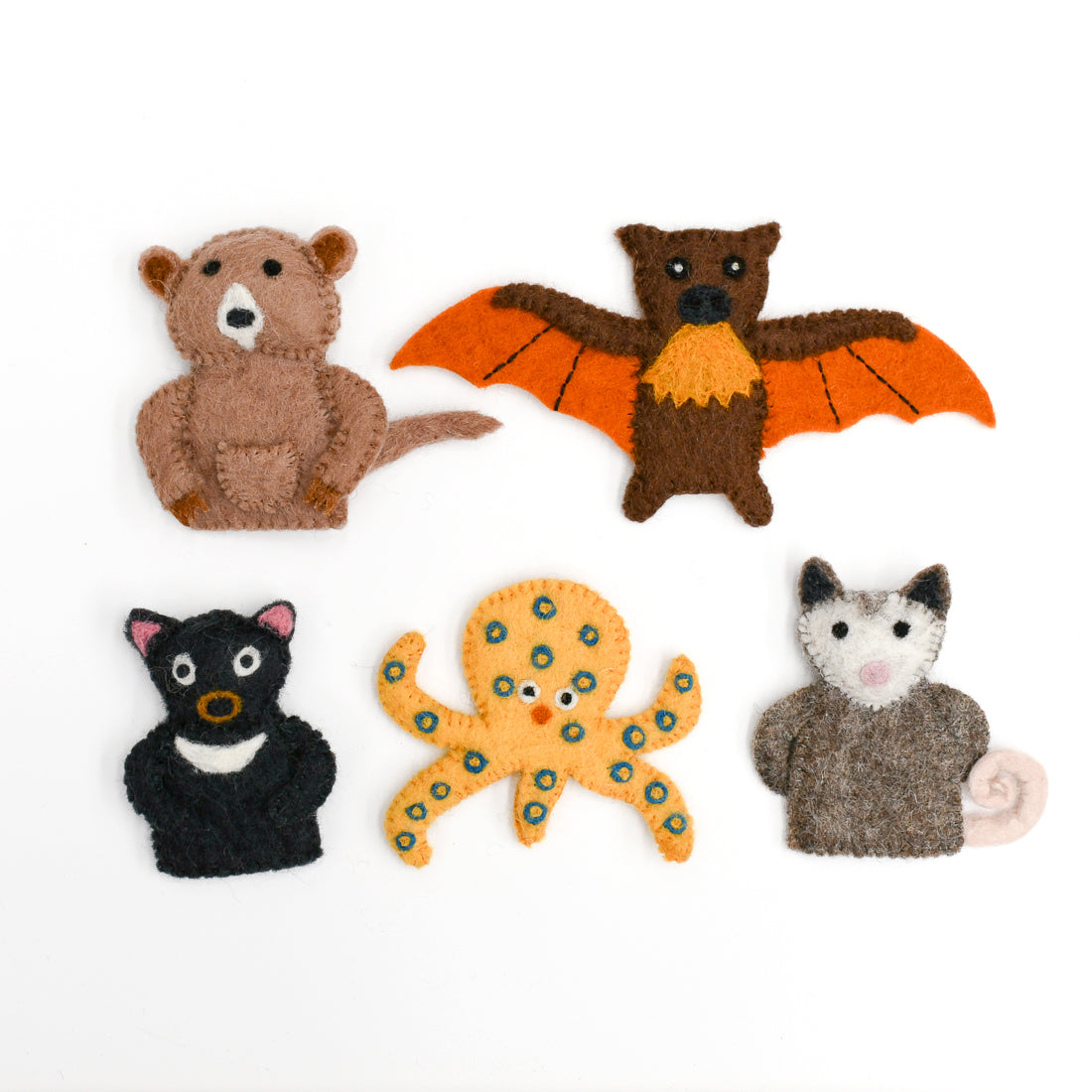 Australian Animals E, Finger Puppet Set - Tara Treasures