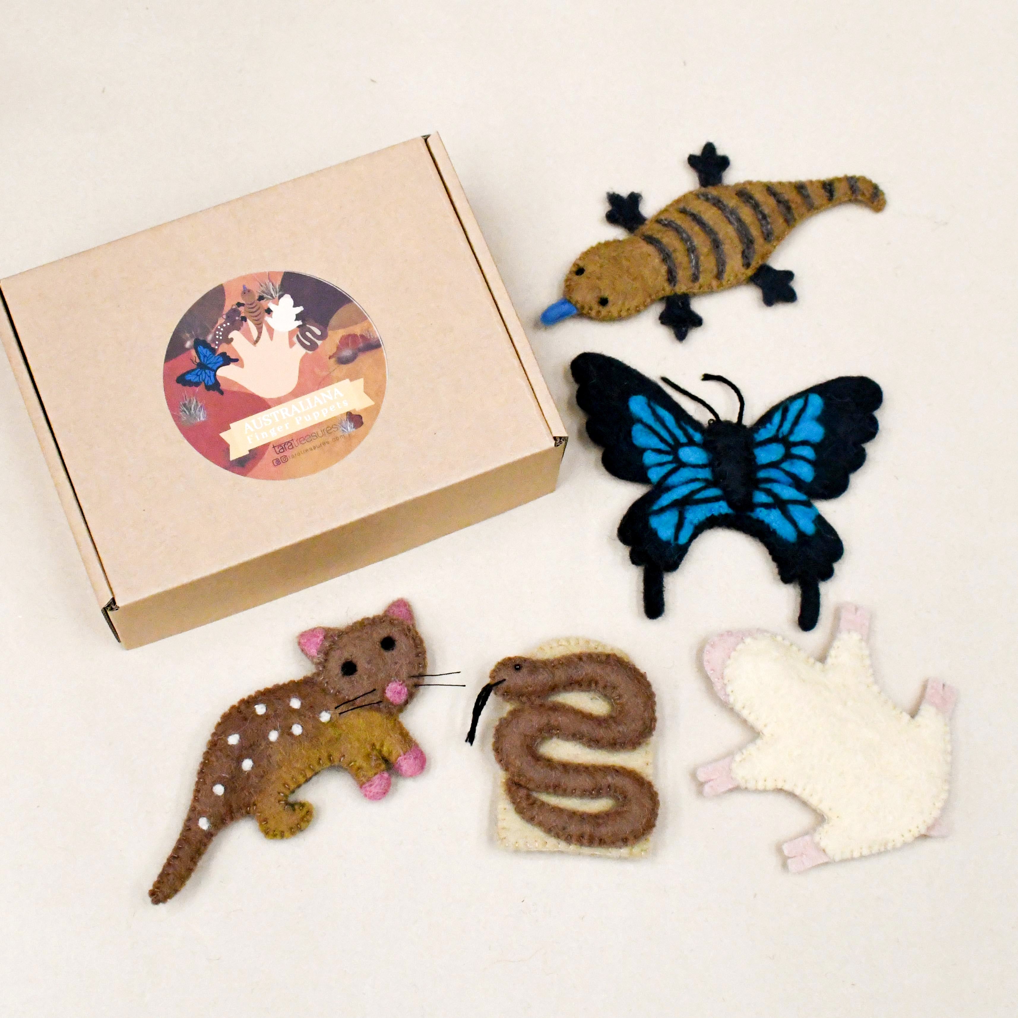 Australian Animals F, Finger Puppet Set - Tara Treasures