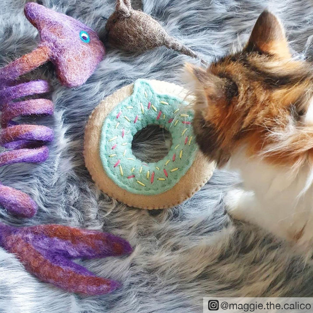 Felt Fish Toy for Cats - Tara Treasures