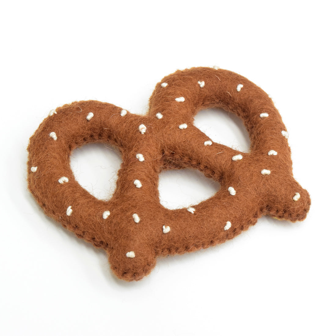 Catnip Pretzel Felt Toy for Cats - Tara Treasures