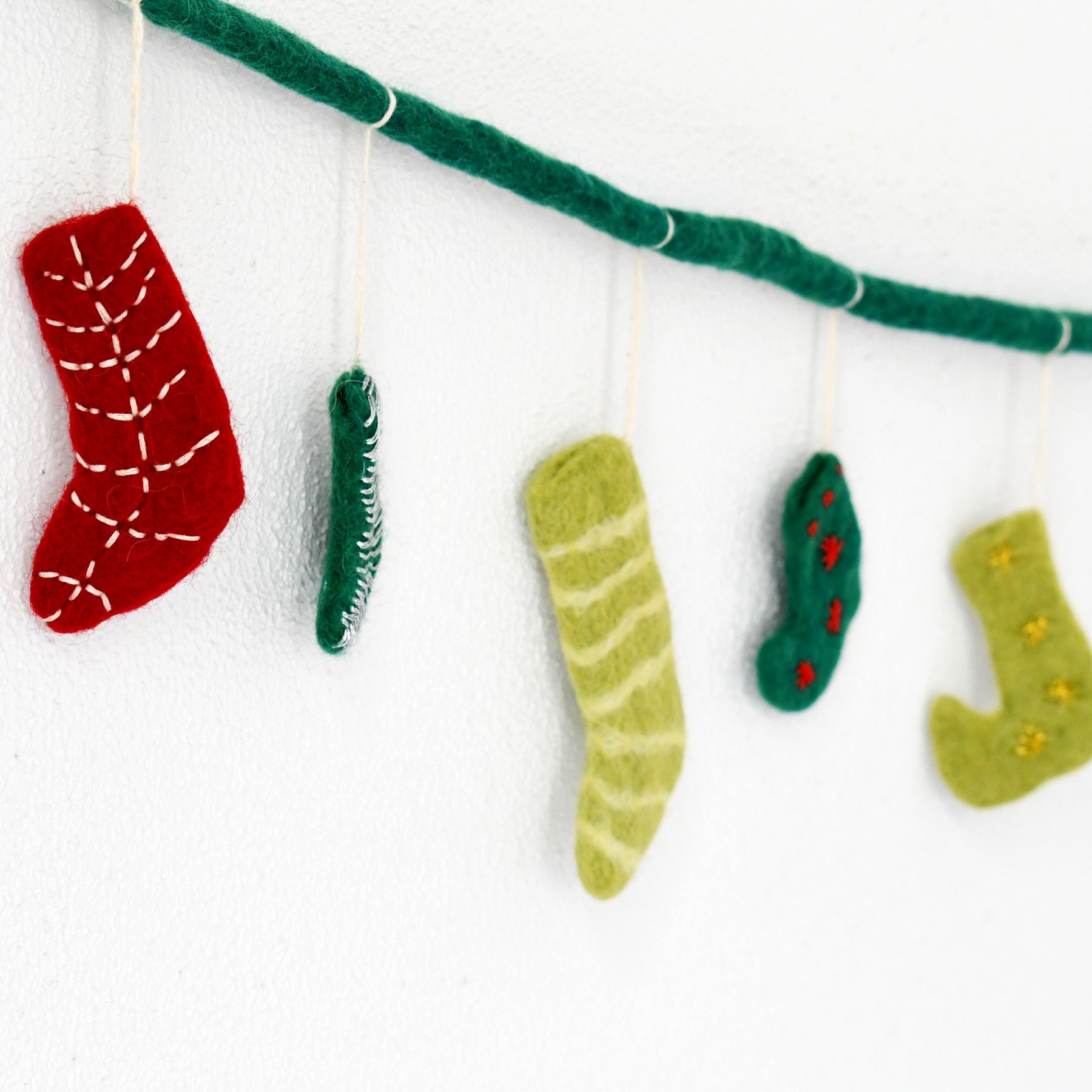 Christmas Stockings Garland - Tara Treasures