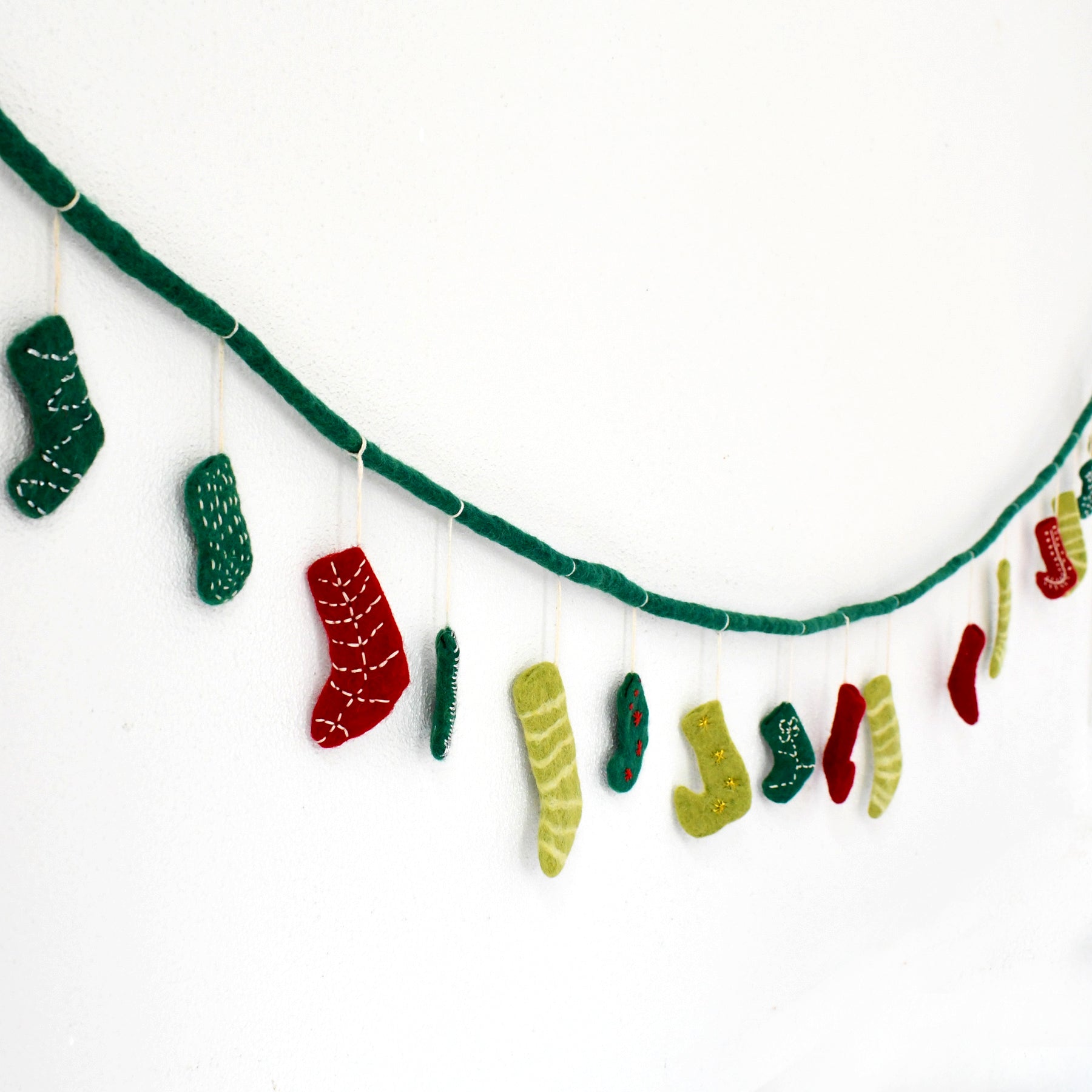 Christmas Stockings Garland - Tara Treasures