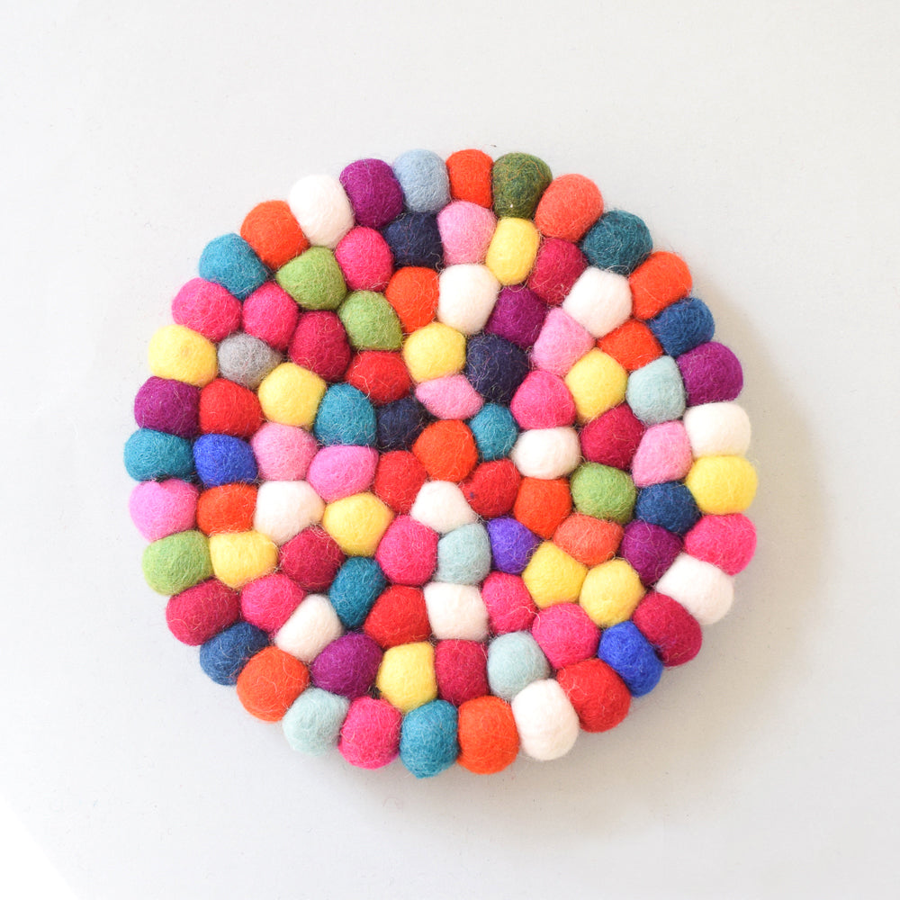 Teapot Trivet - Colourful 20cm - Tara Treasures