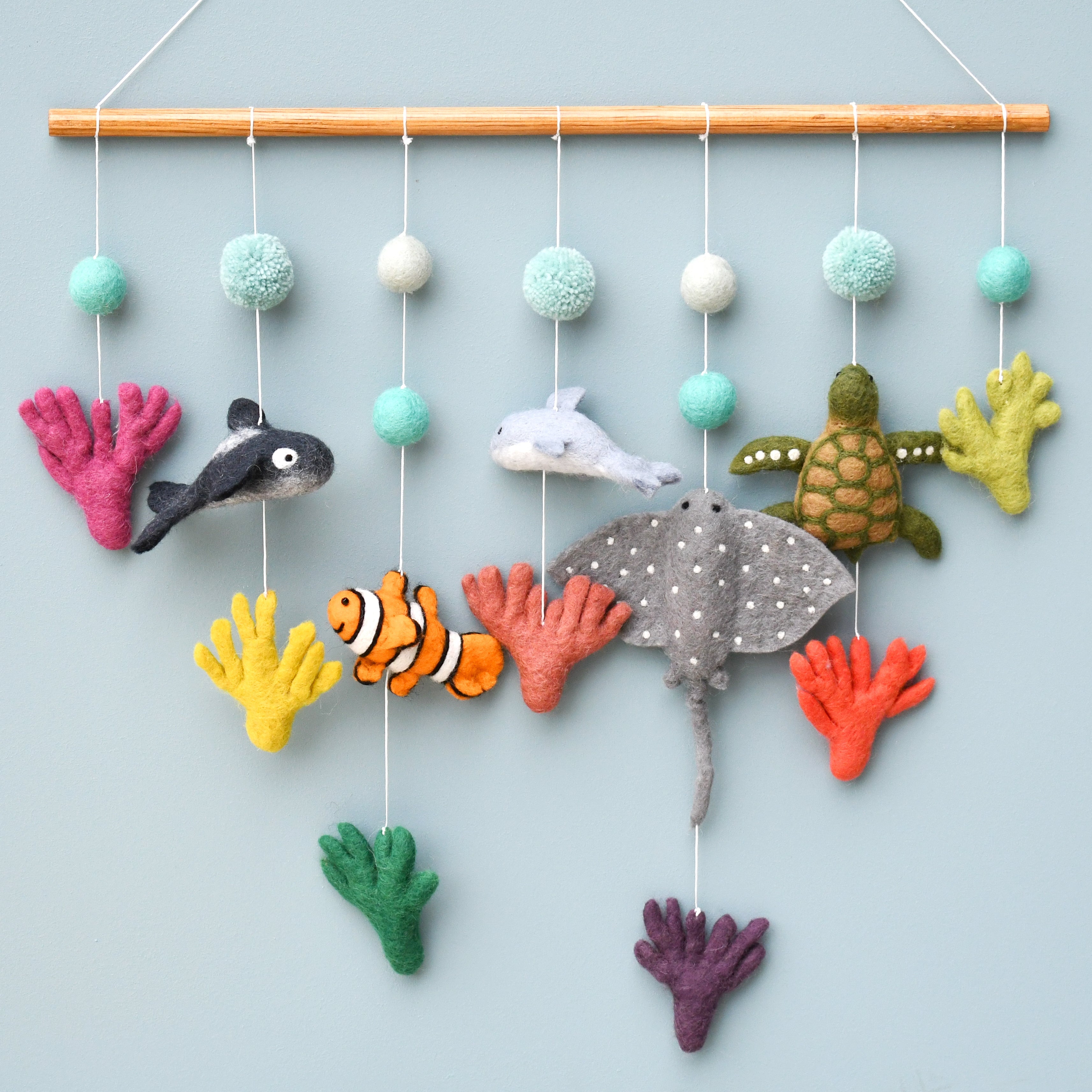 Nursery Cot Mobile Hanging - Coral Reef - Tara Treasures