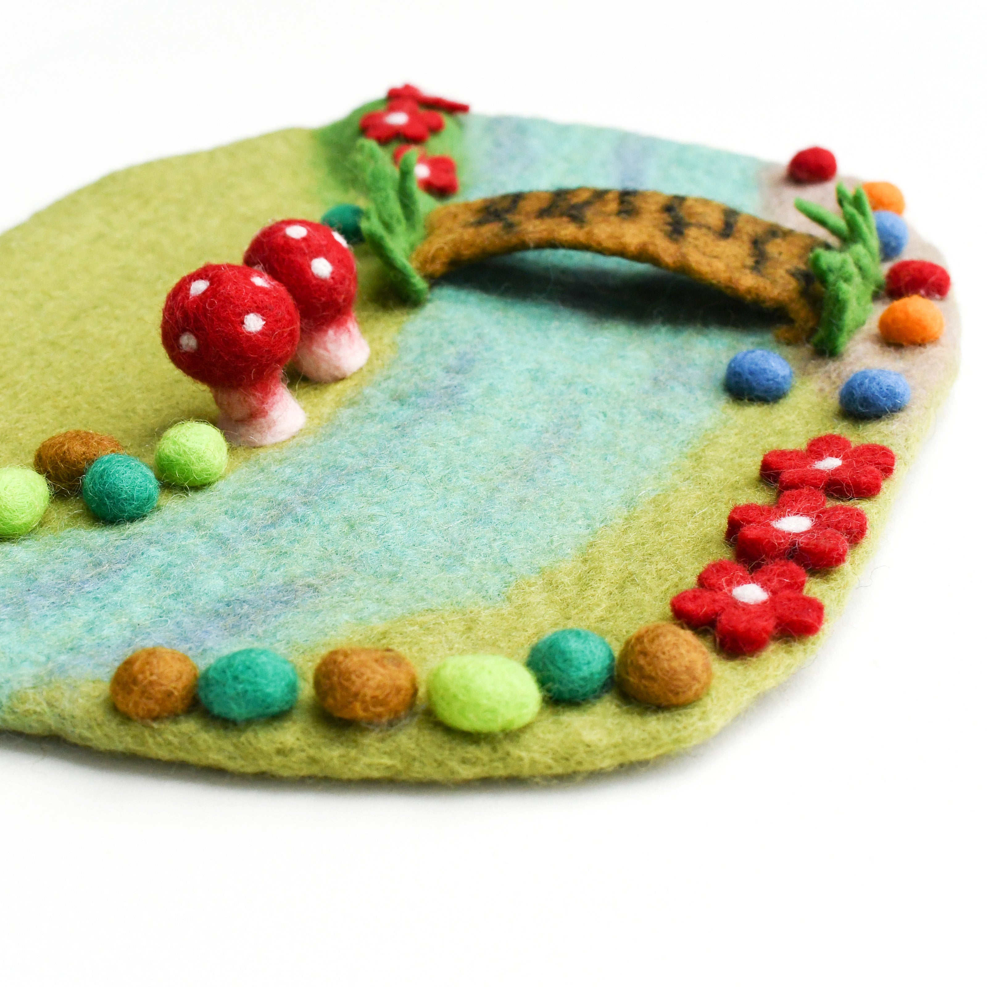 Fairy River and Bridge Play Mat Playscape - Tara Treasures