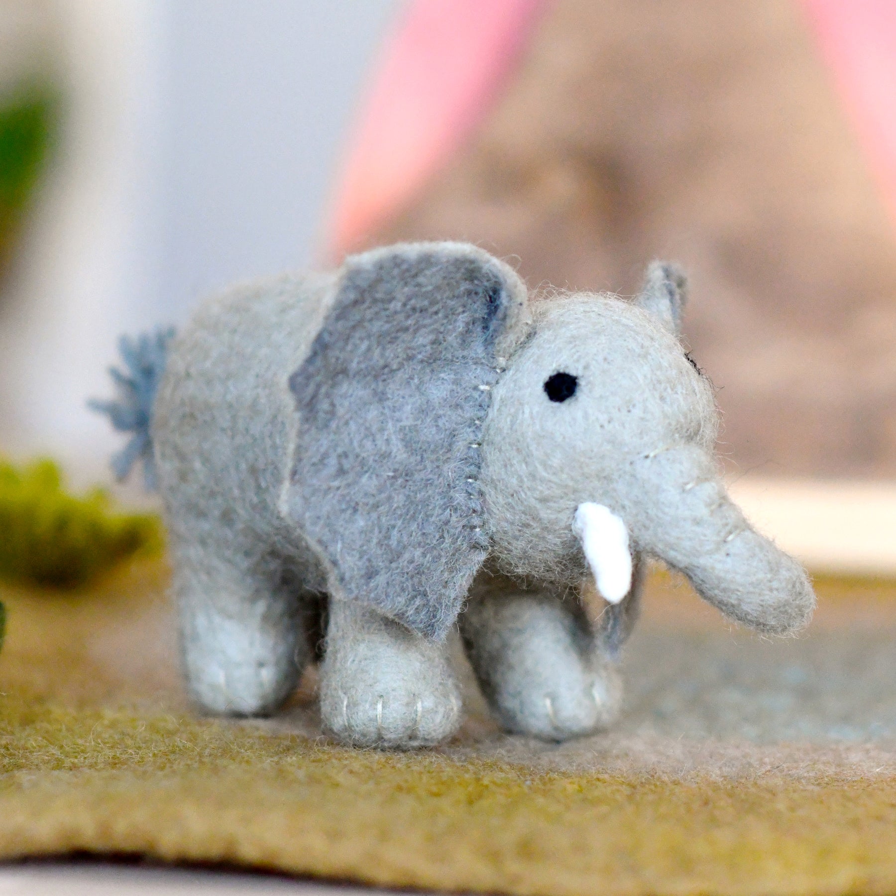 Felt Safari Elephant Toy - Tara Treasures