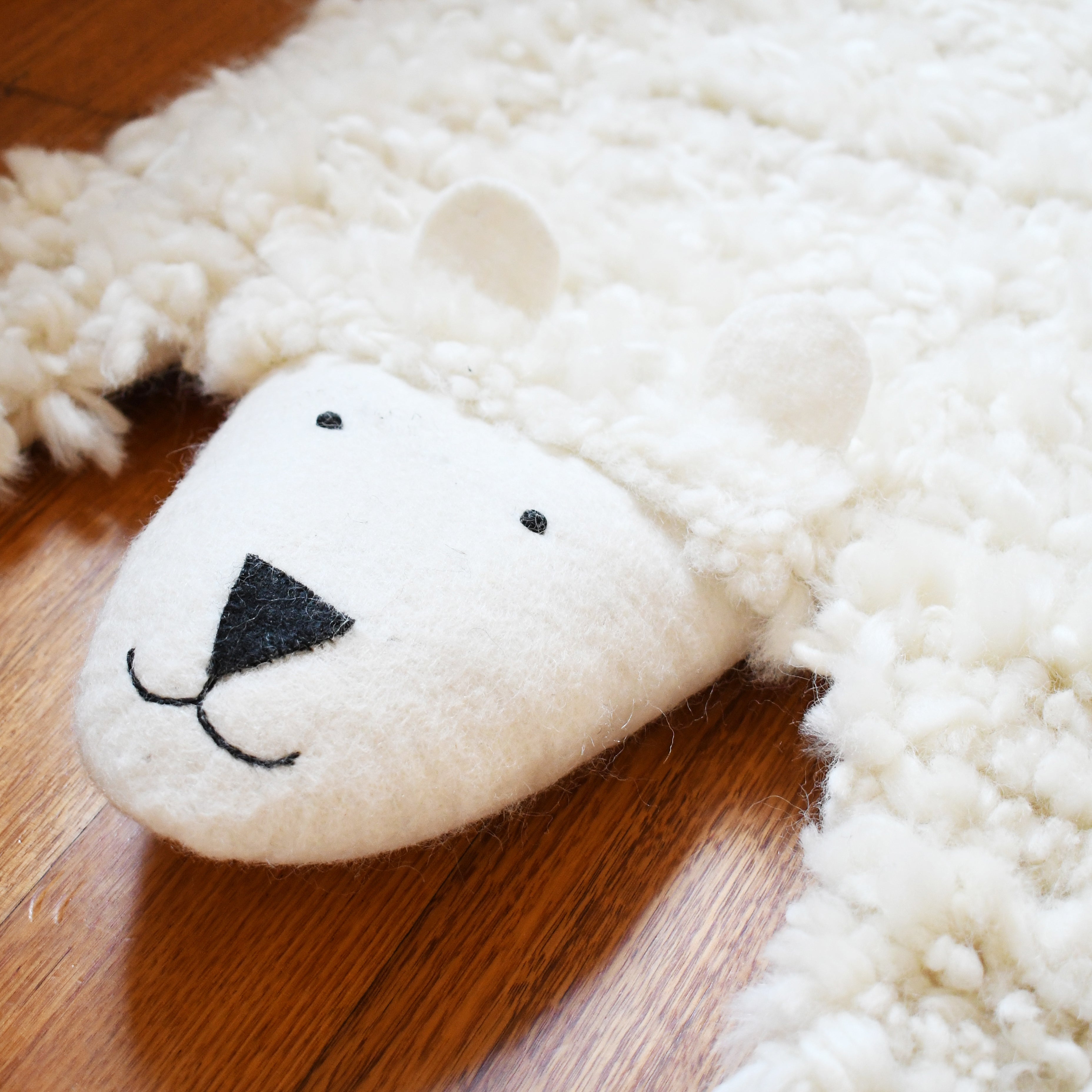 Felt Animal Rug - Sheep - Tara Treasures