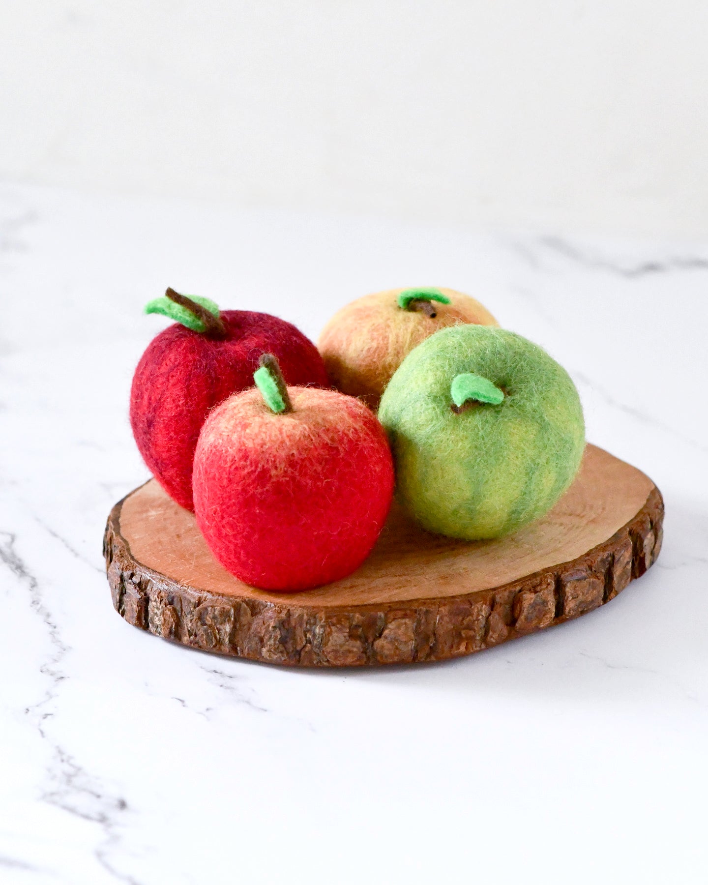 Felt Apples (Set of 4 Apples) - Tara Treasures