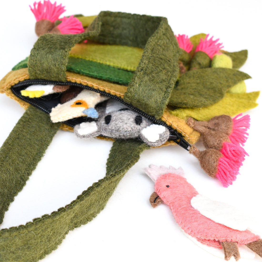 Finger Puppets - Australiana Gumnut Playscape Bag - Tara Treasures