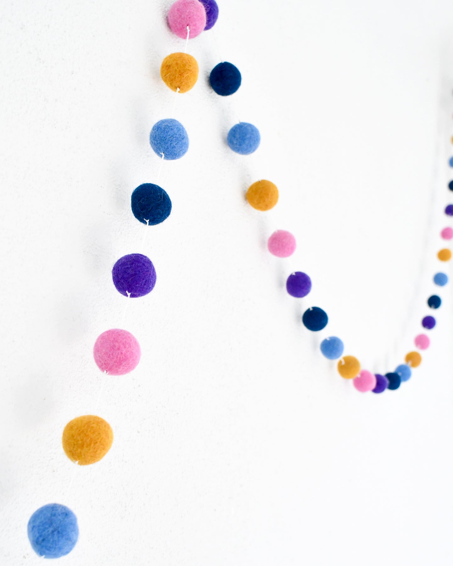 Pompom Felt Ball Garland - Confetti - Tara Treasures