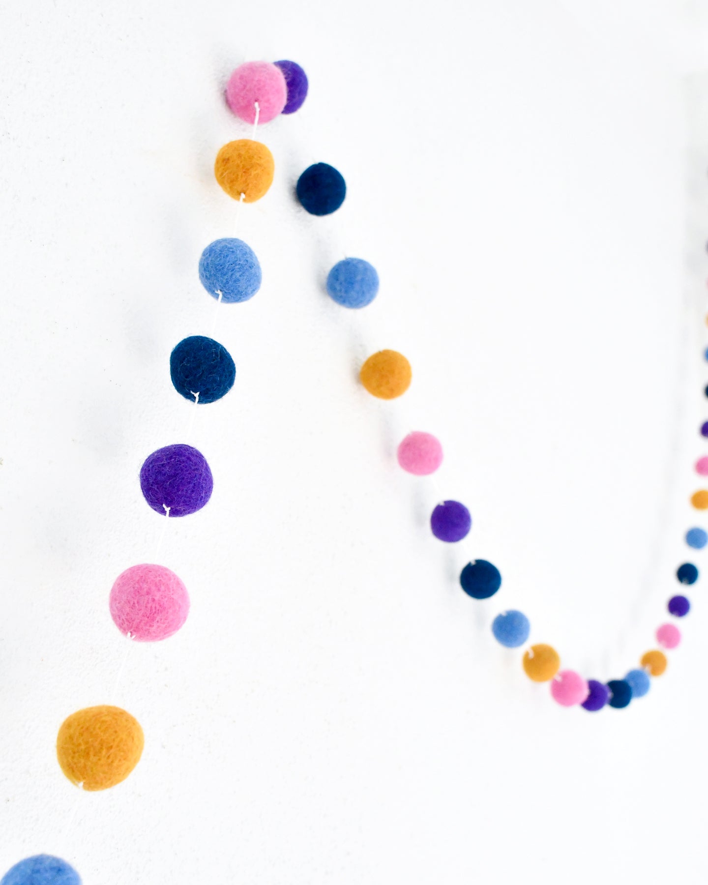 Pompom Felt Ball Garland - Confetti - Tara Treasures