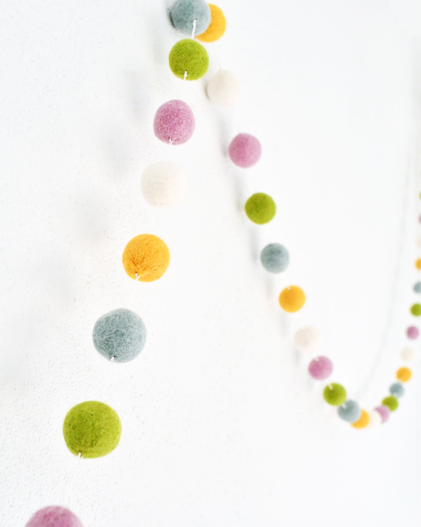 Pompom Felt Ball Garland - Jellybean - Tara Treasures