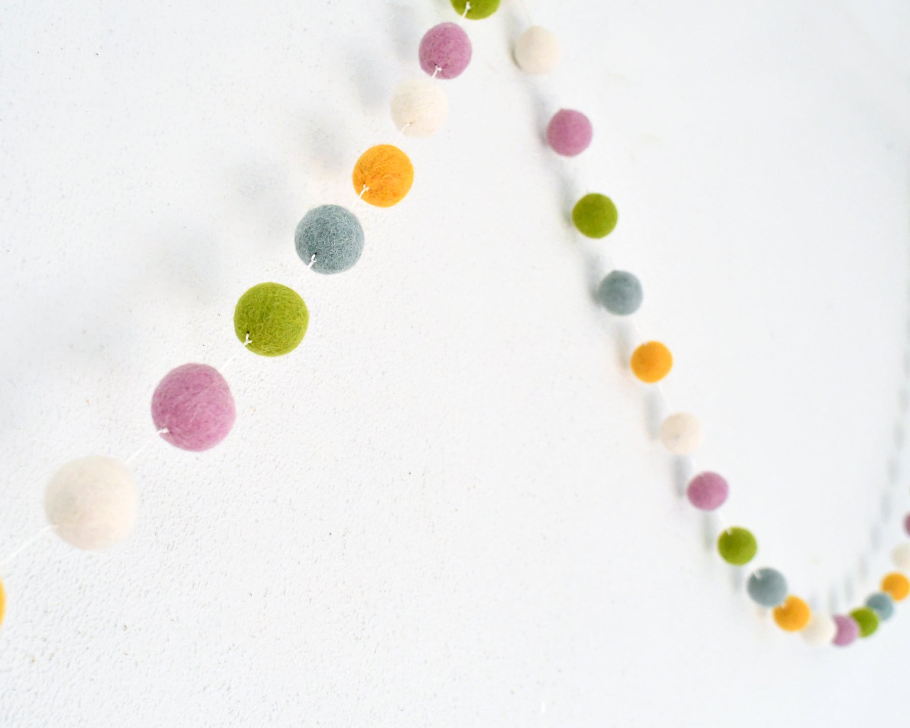 Pompom Felt Ball Garland - Jellybean - Tara Treasures