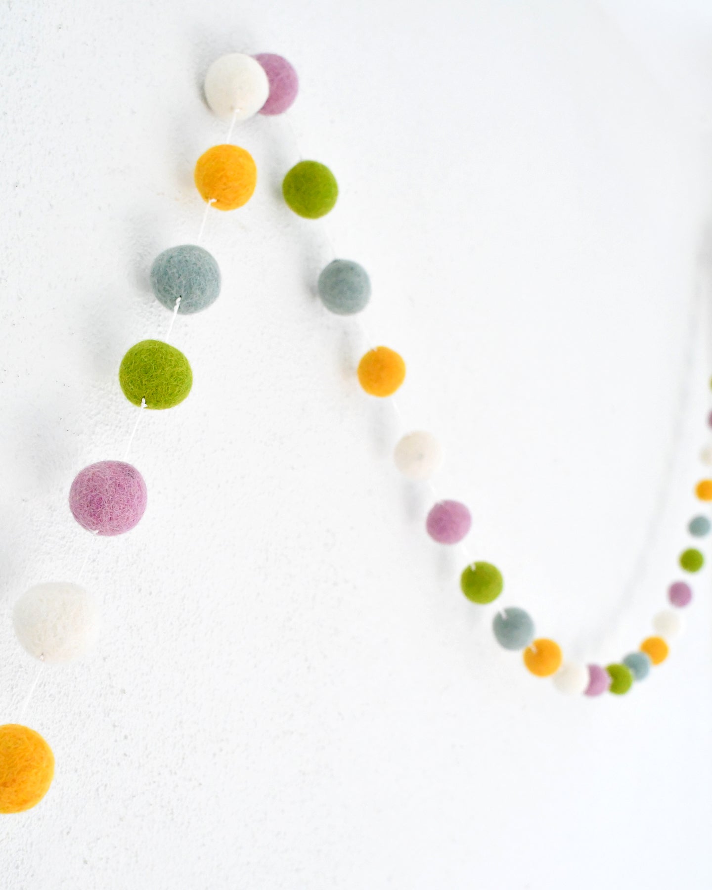 Pompom Felt Ball Garland - Jellybean - Tara Treasures