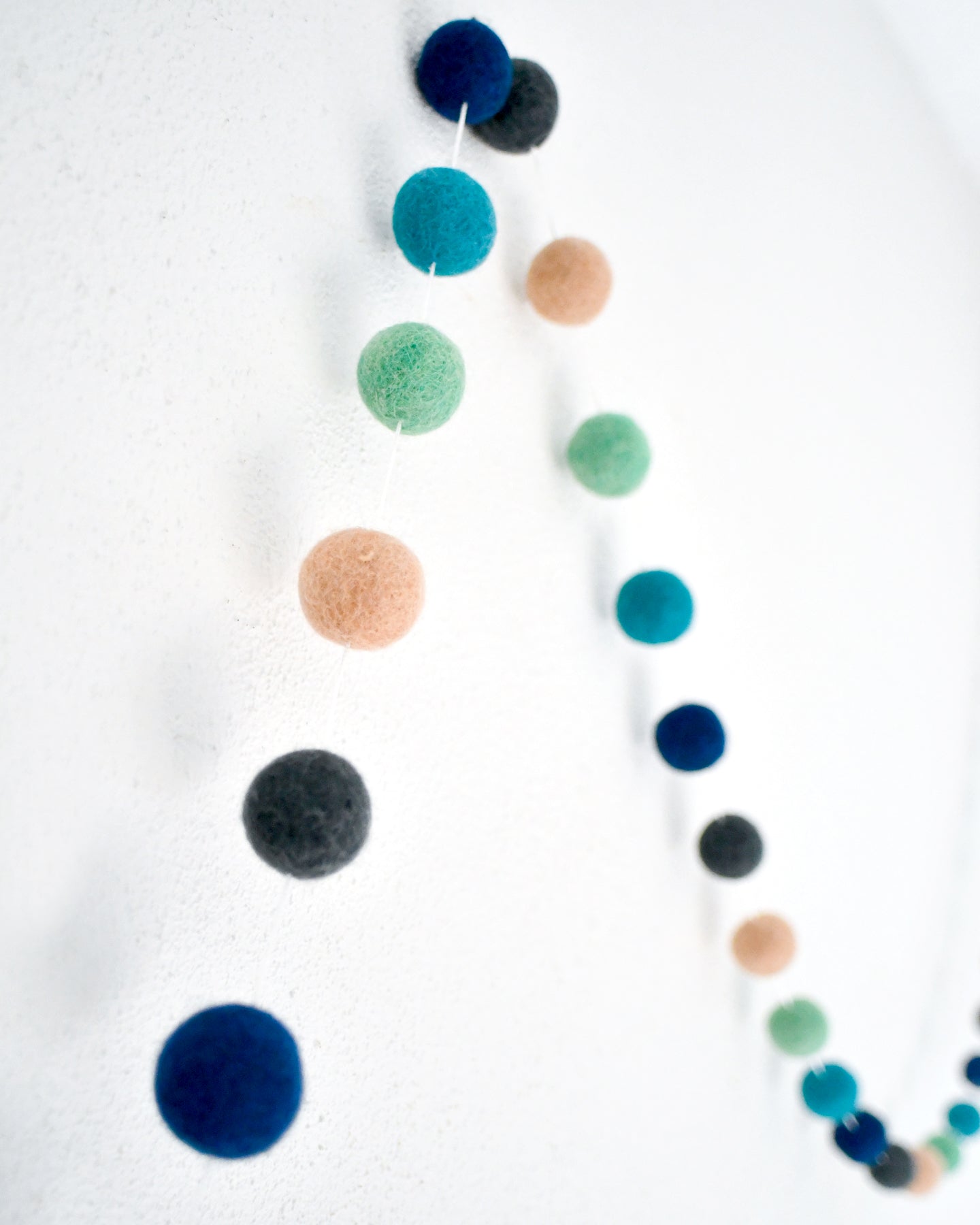 Pompom Felt Ball Garland - Seaside - Tara Treasures