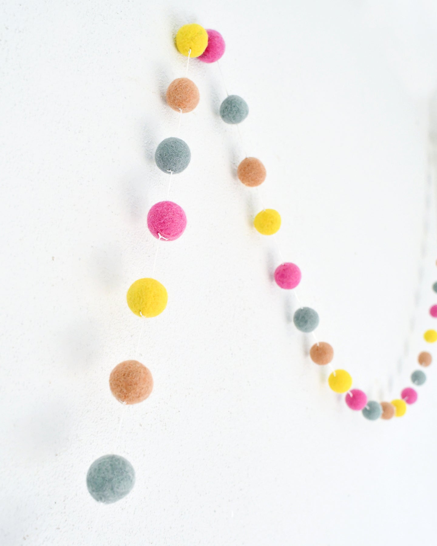 Pompom Felt Ball Garland - Sherbet - Tara Treasures