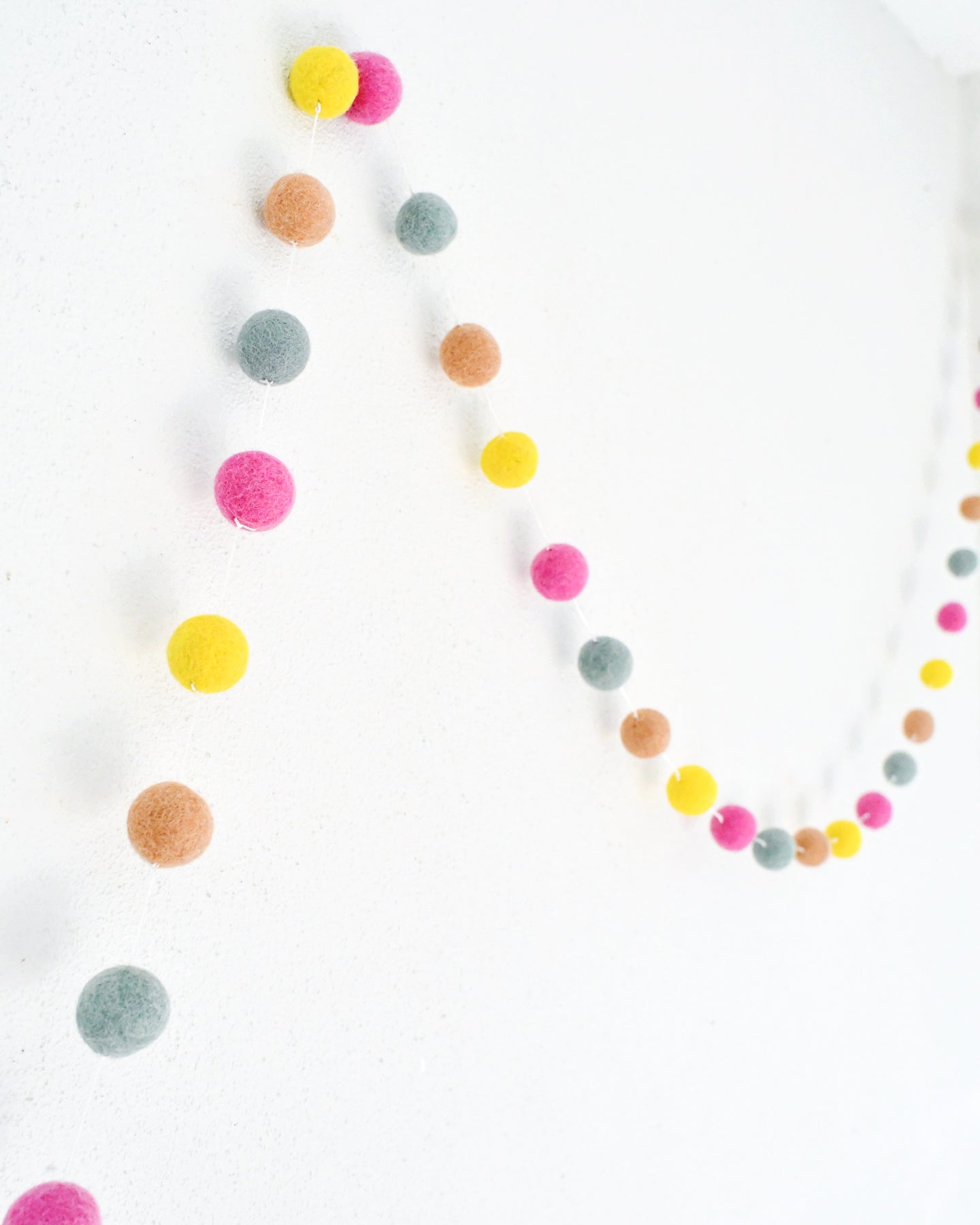 Pompom Felt Ball Garland - Sherbet - Tara Treasures