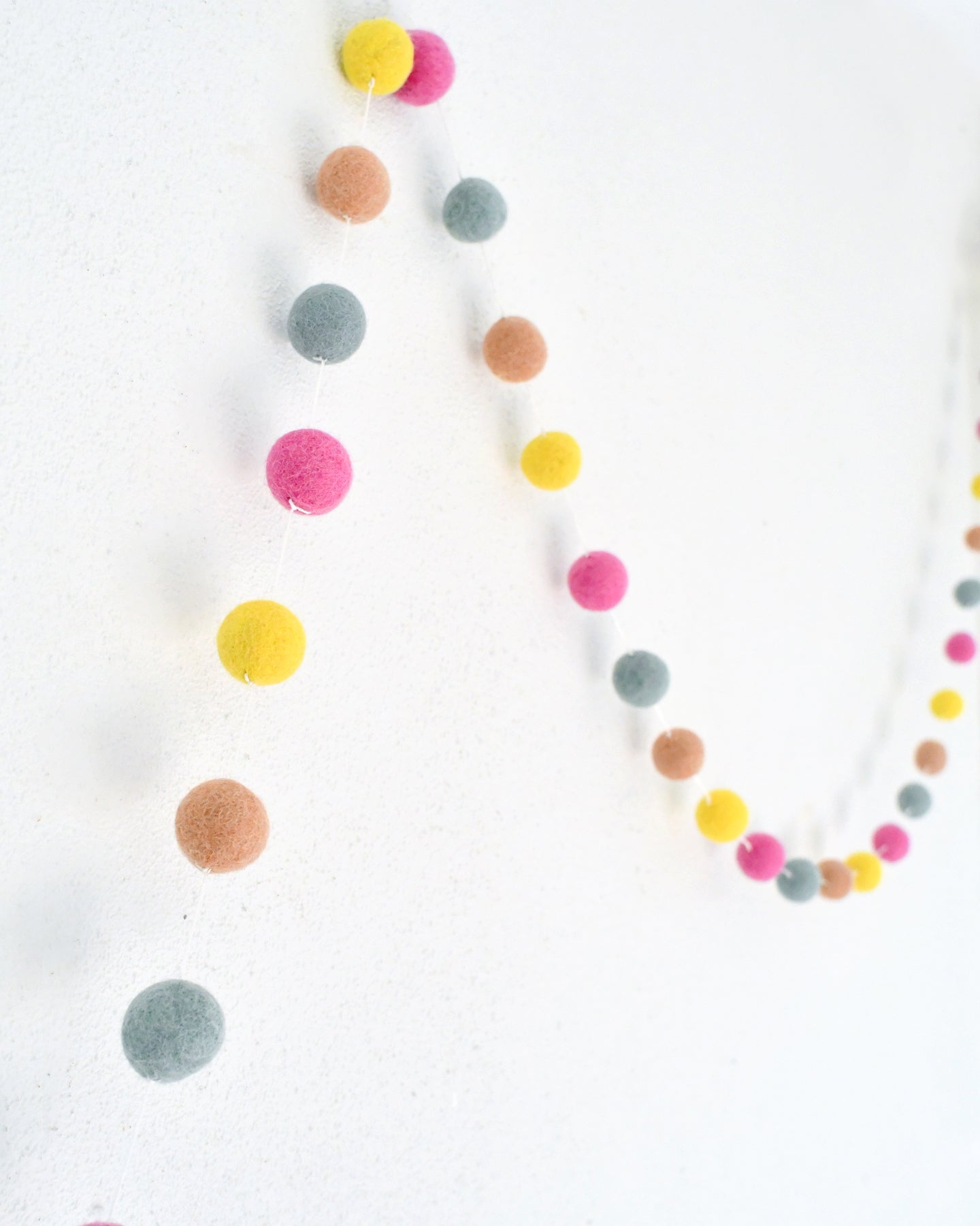 Pompom Felt Ball Garland - Sherbet - Tara Treasures