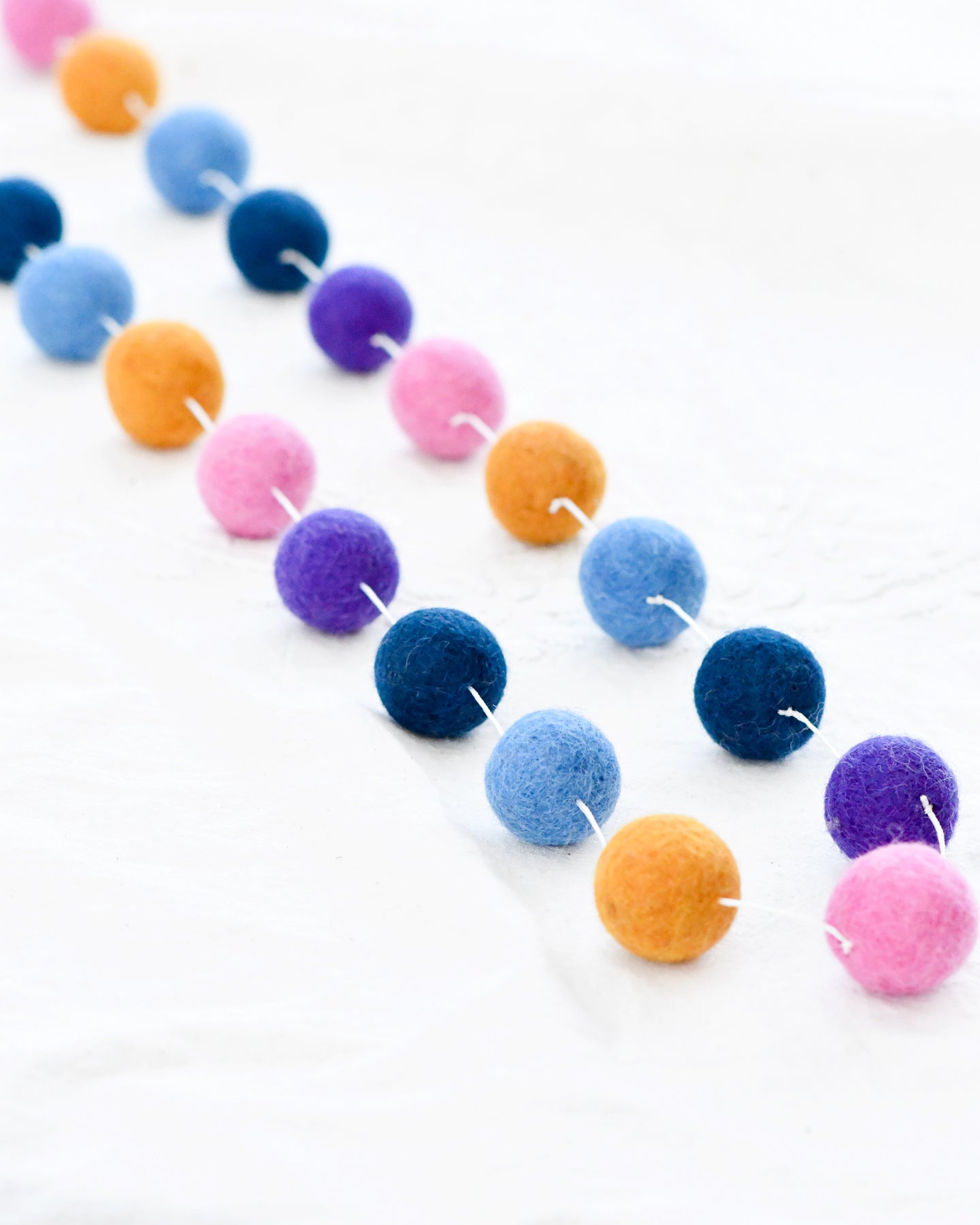 Pompom Felt Ball Garland - Confetti - Tara Treasures