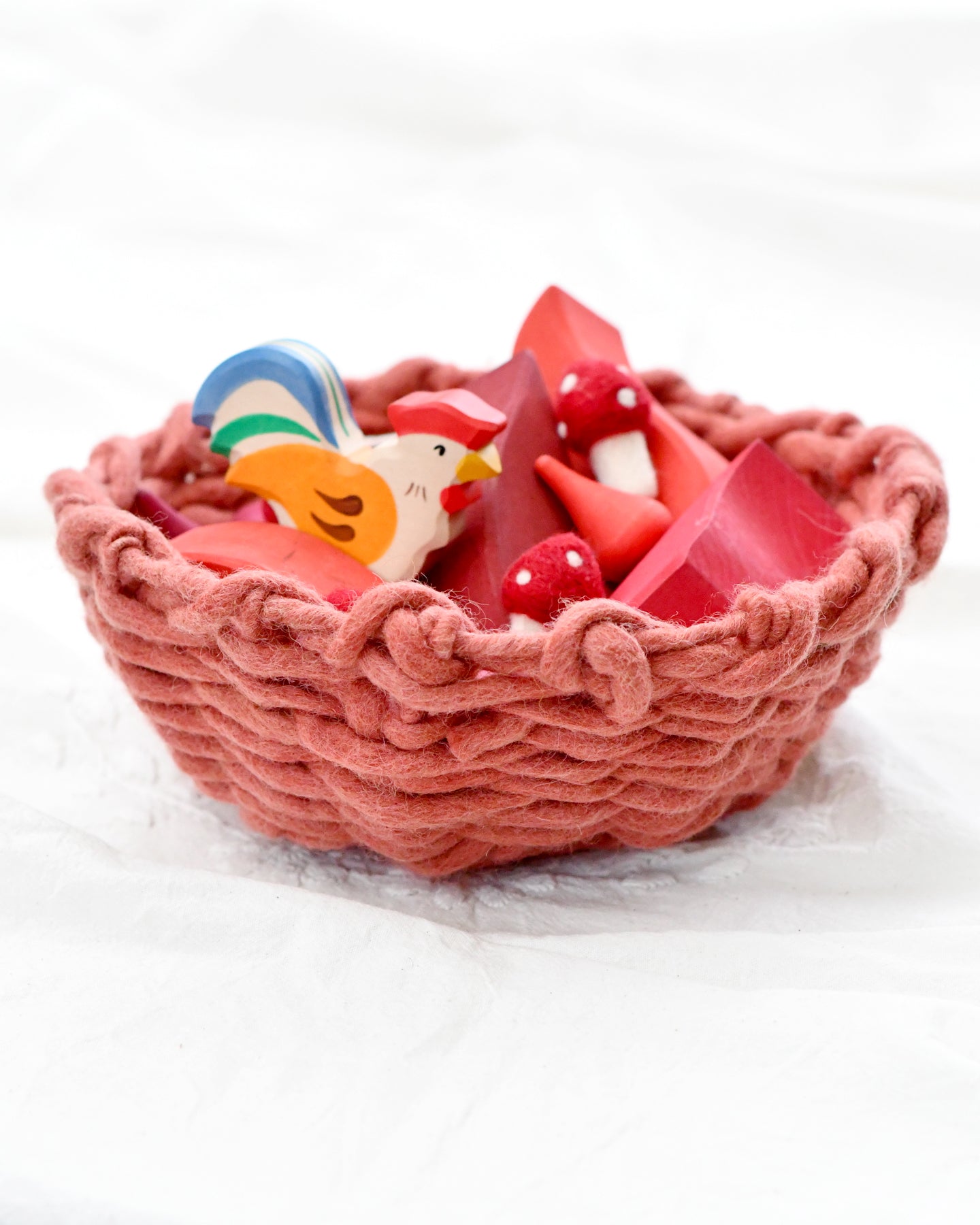 Felt Weave Basket - Sienna Colour (Basket Only) - Tara Treasures