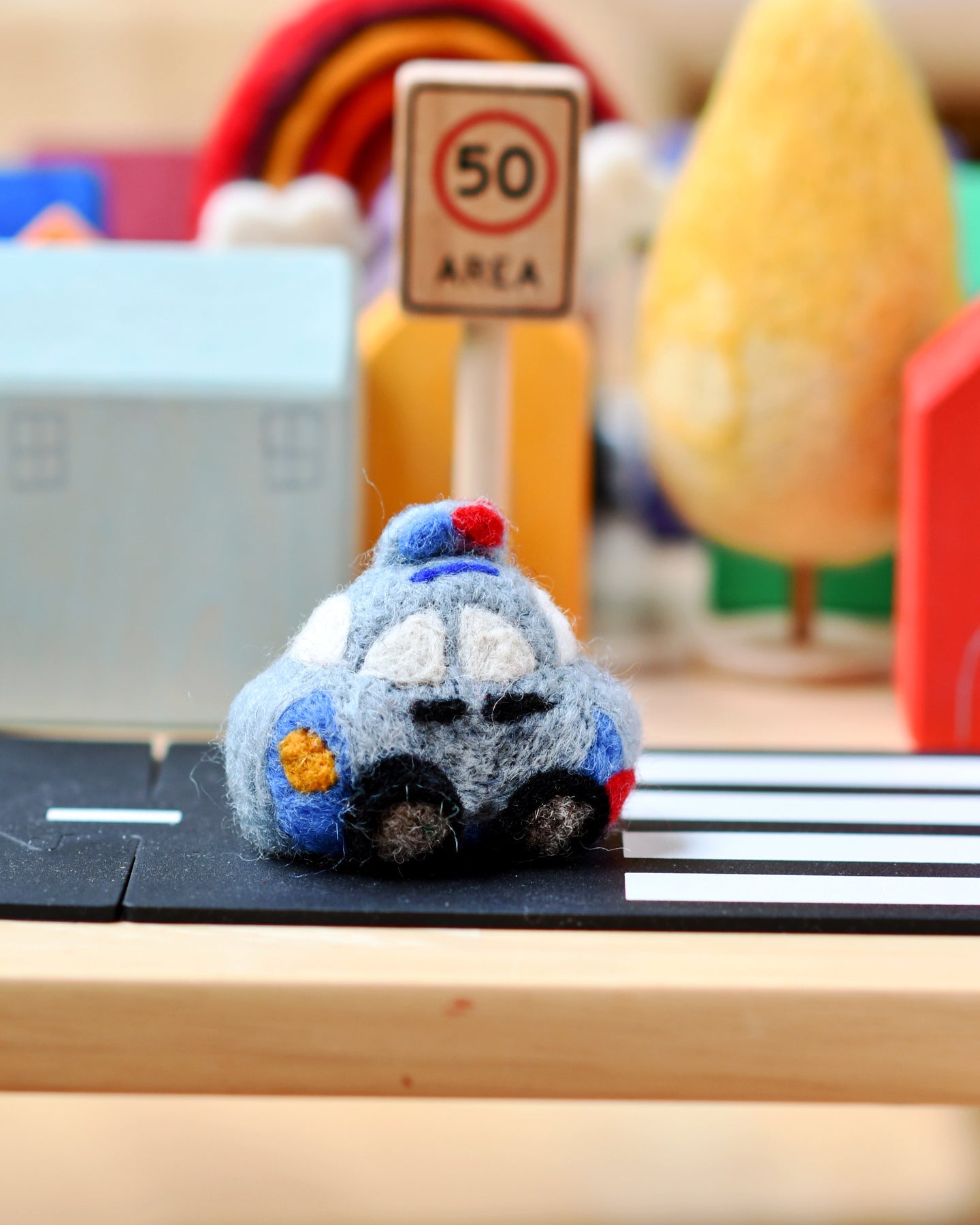 Felt Police Vehicle Toy