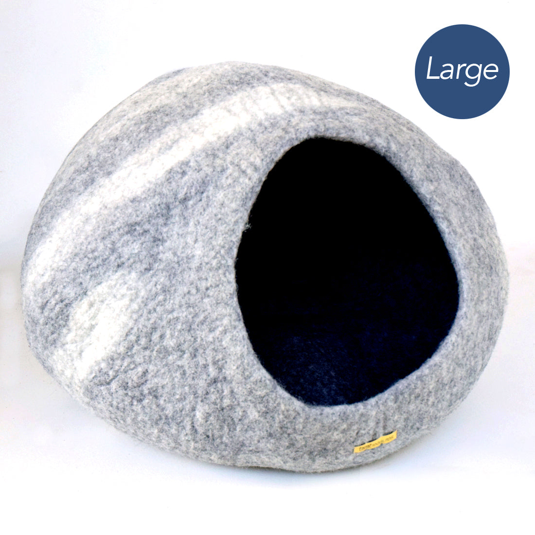 Large Cat Cave - Grey Stone Cocoon - Tara Treasures