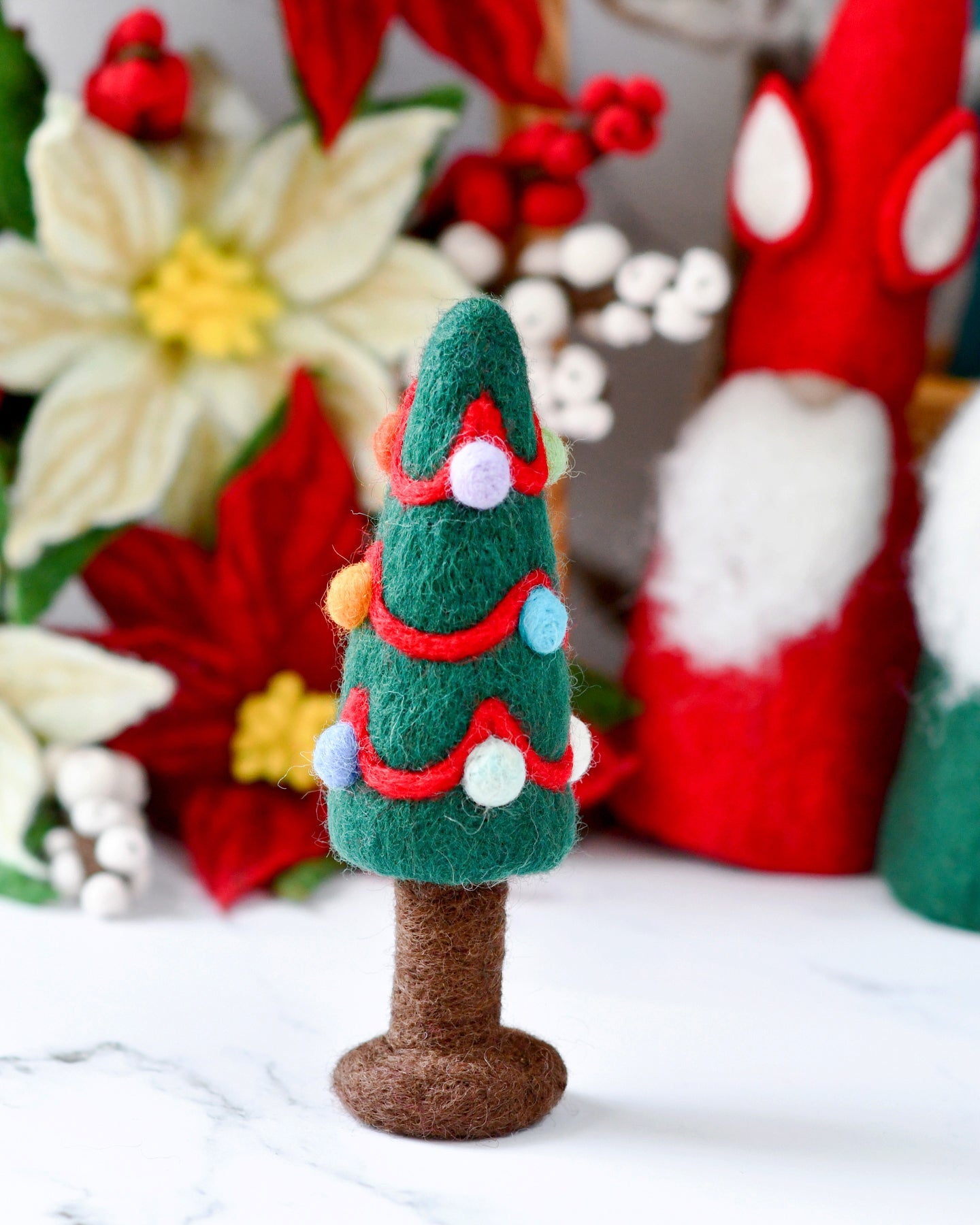 Felt Christmas Tree with Colourful Dots