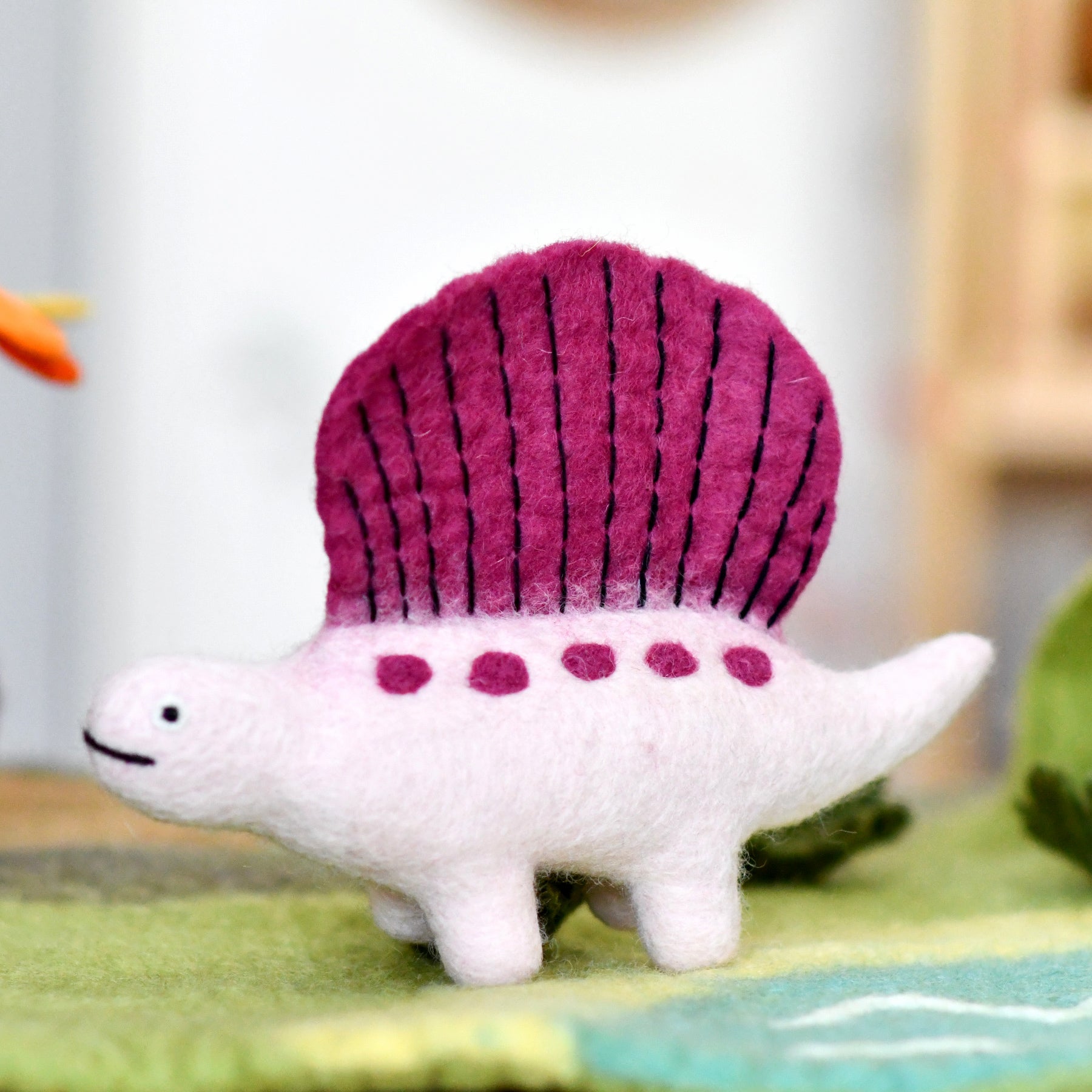 Felt Dimetrodon Dinosaur Toy - Tara Treasures