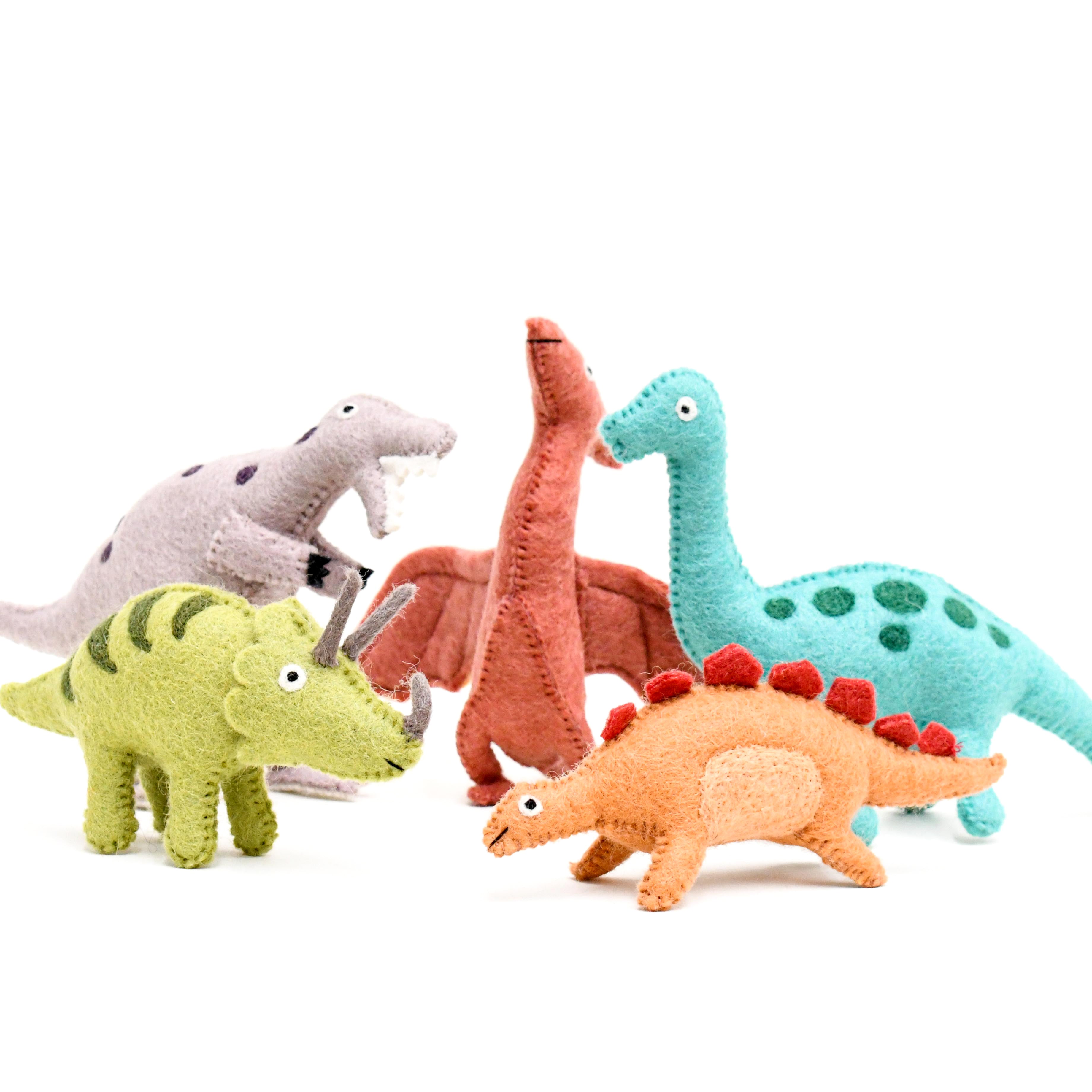 Felt Tyrannosaurus Rex (T Rex) Dinosaur Toy - Tara Treasures