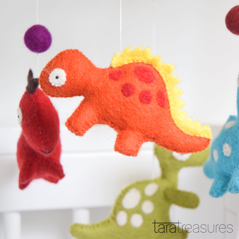 Nursery Cot Mobile - Dinosaurs - Tara Treasures